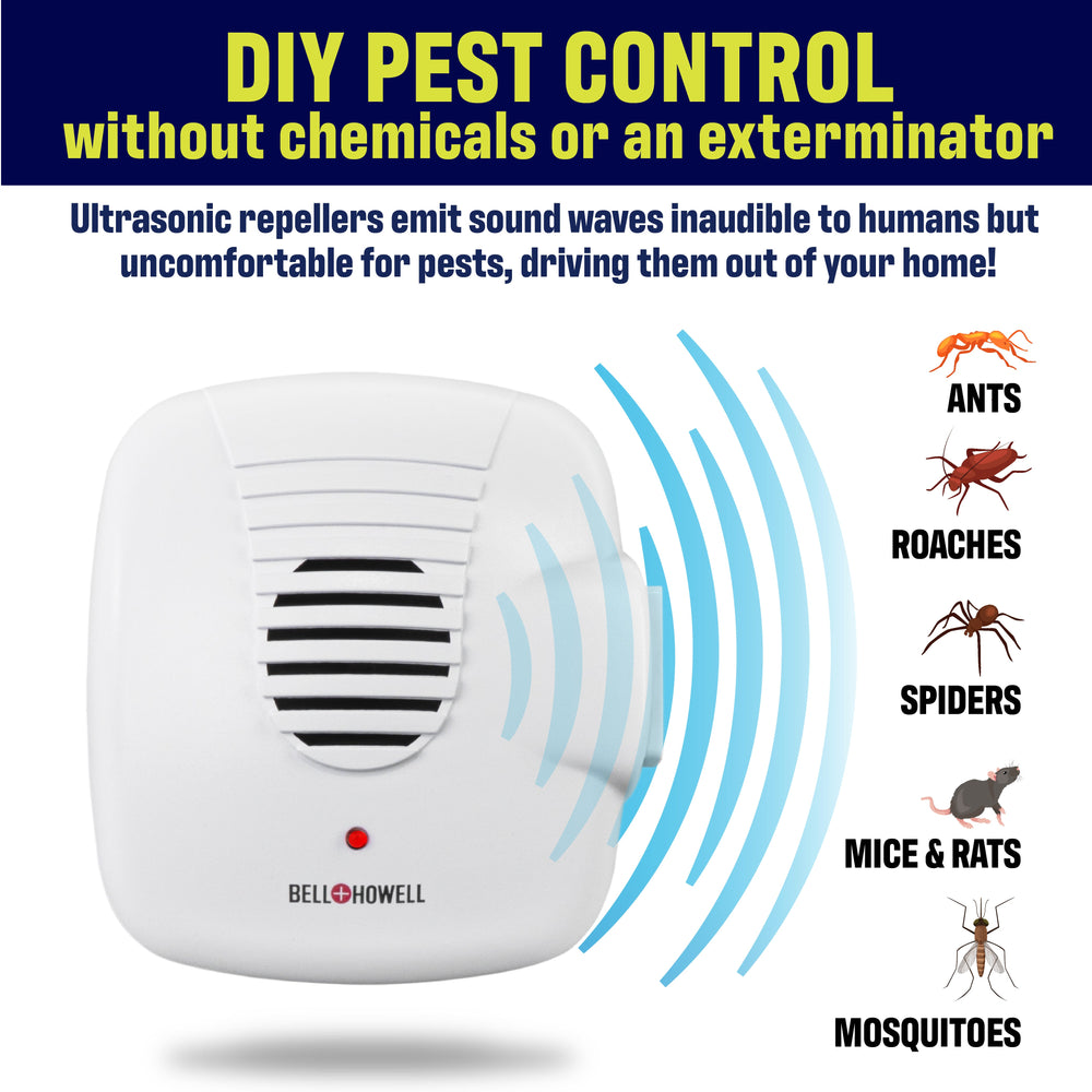 Ultrasonic Electronic Indoor Pest Repeller with Extra Outlet