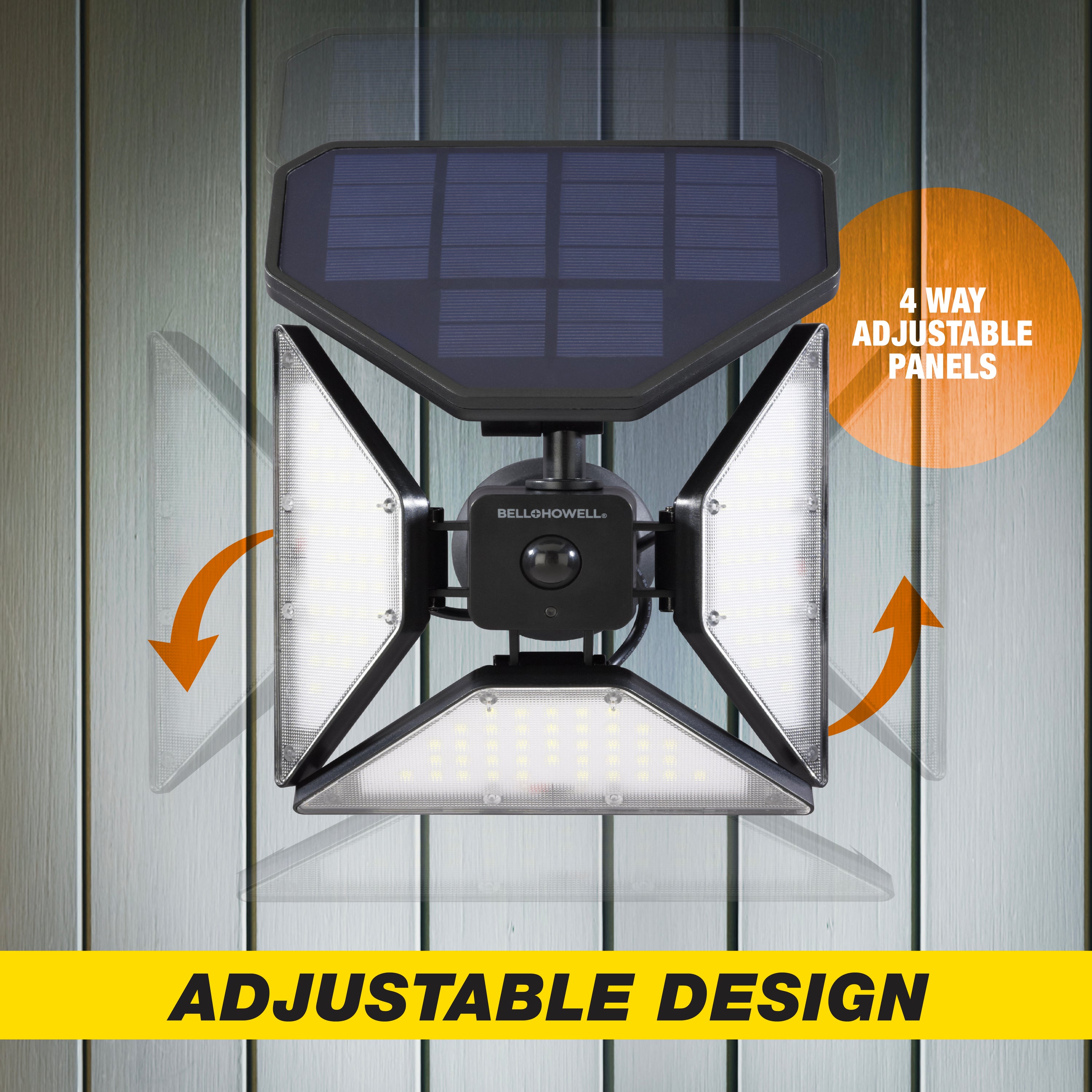 Bell + Howell Bionic Spotlight Trio Solar Powered & Motion Activated - 500 Lumen