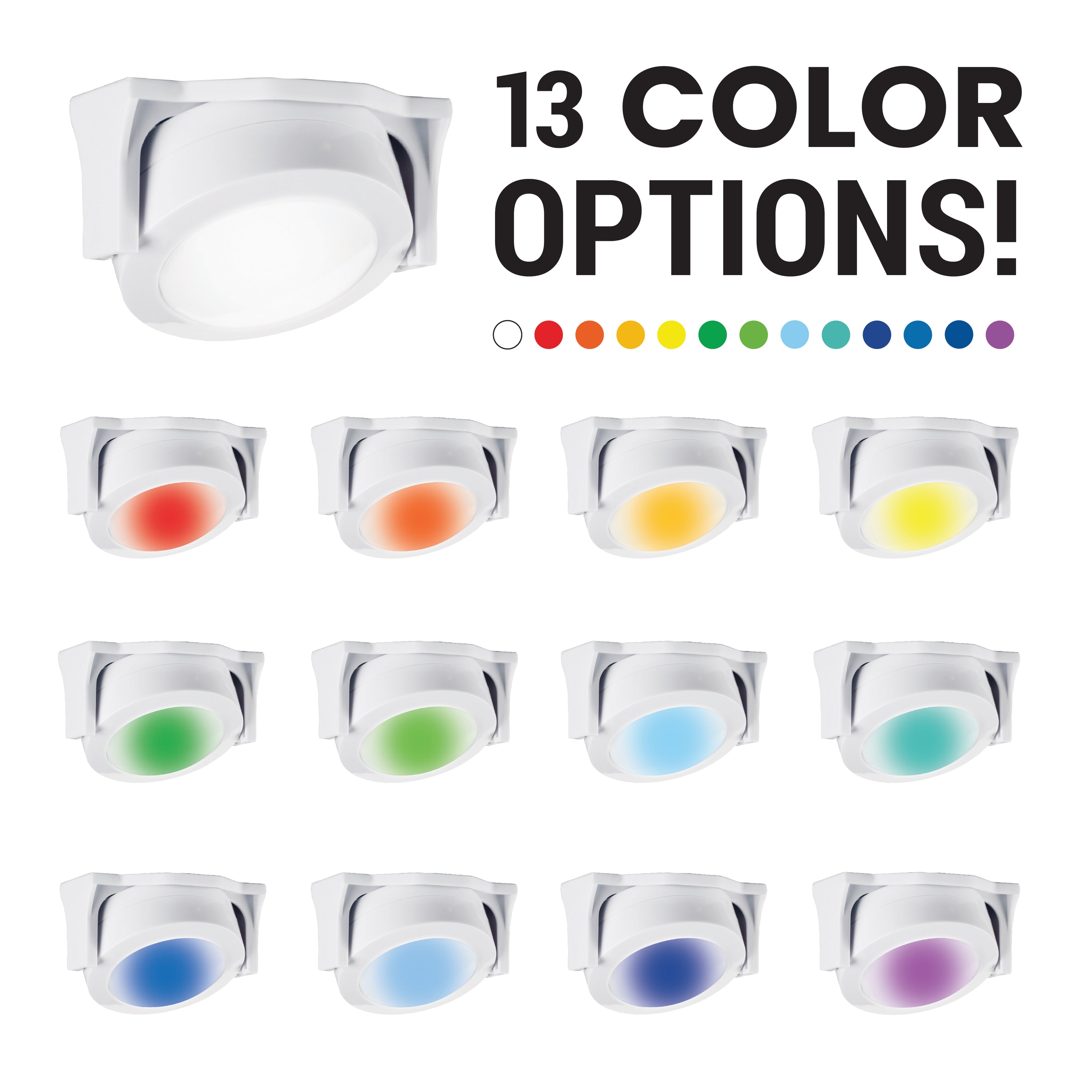 Bell + Howell Color 3-Pack Changing Swivel Lights