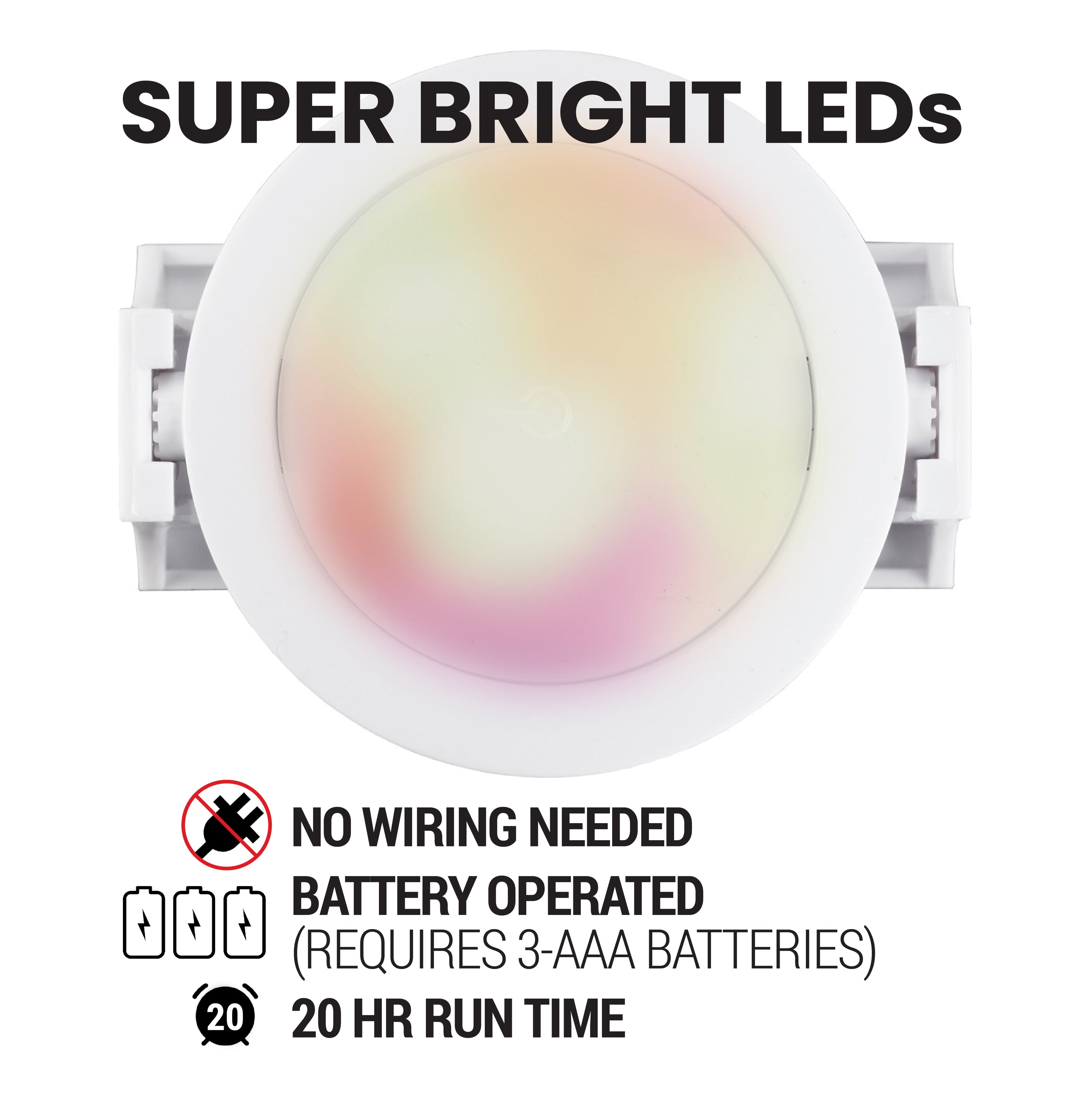 Bell + Howell Color 3-Pack Changing Swivel Lights