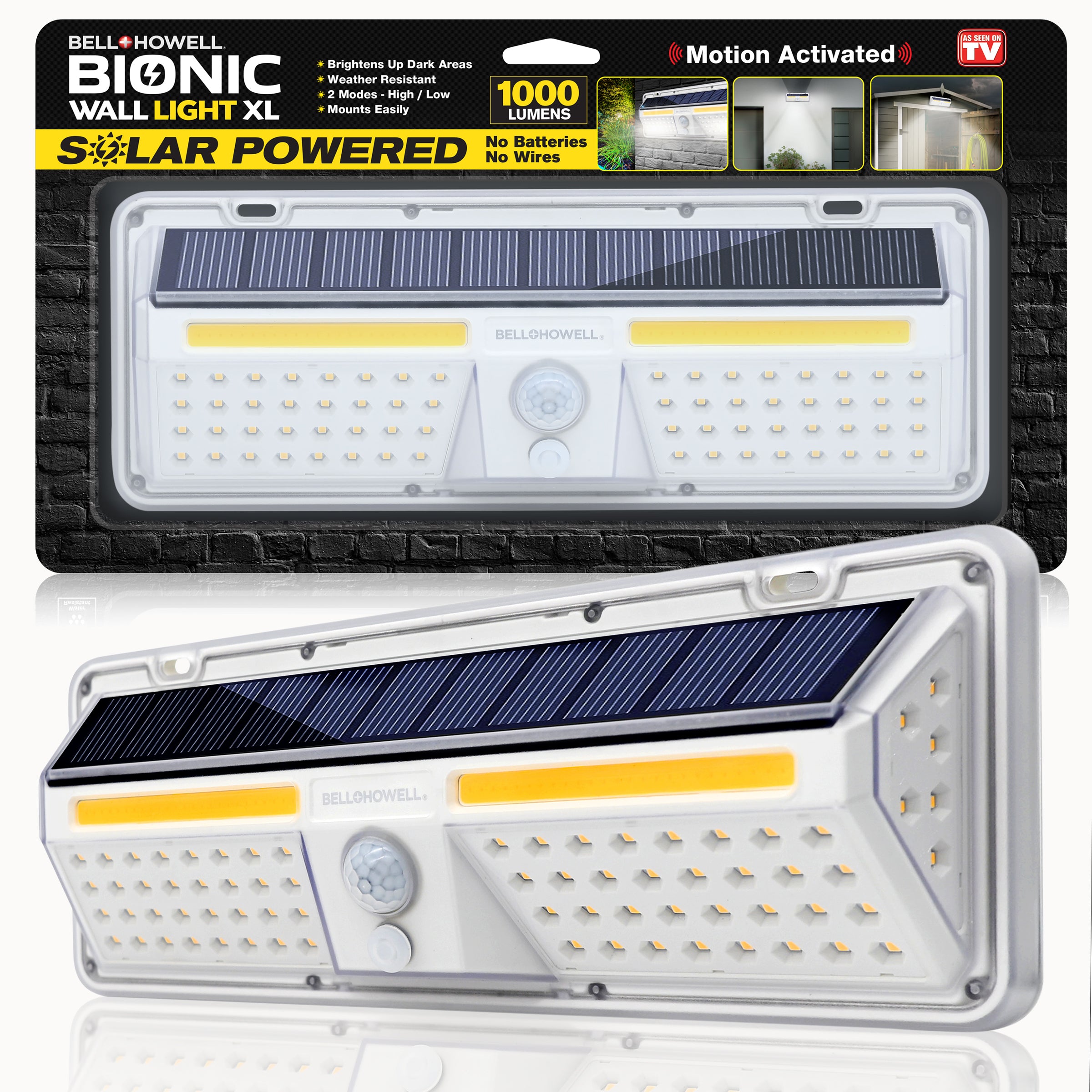 Bionic Solar Wall Light Motion Activated XL – Bell + Howell