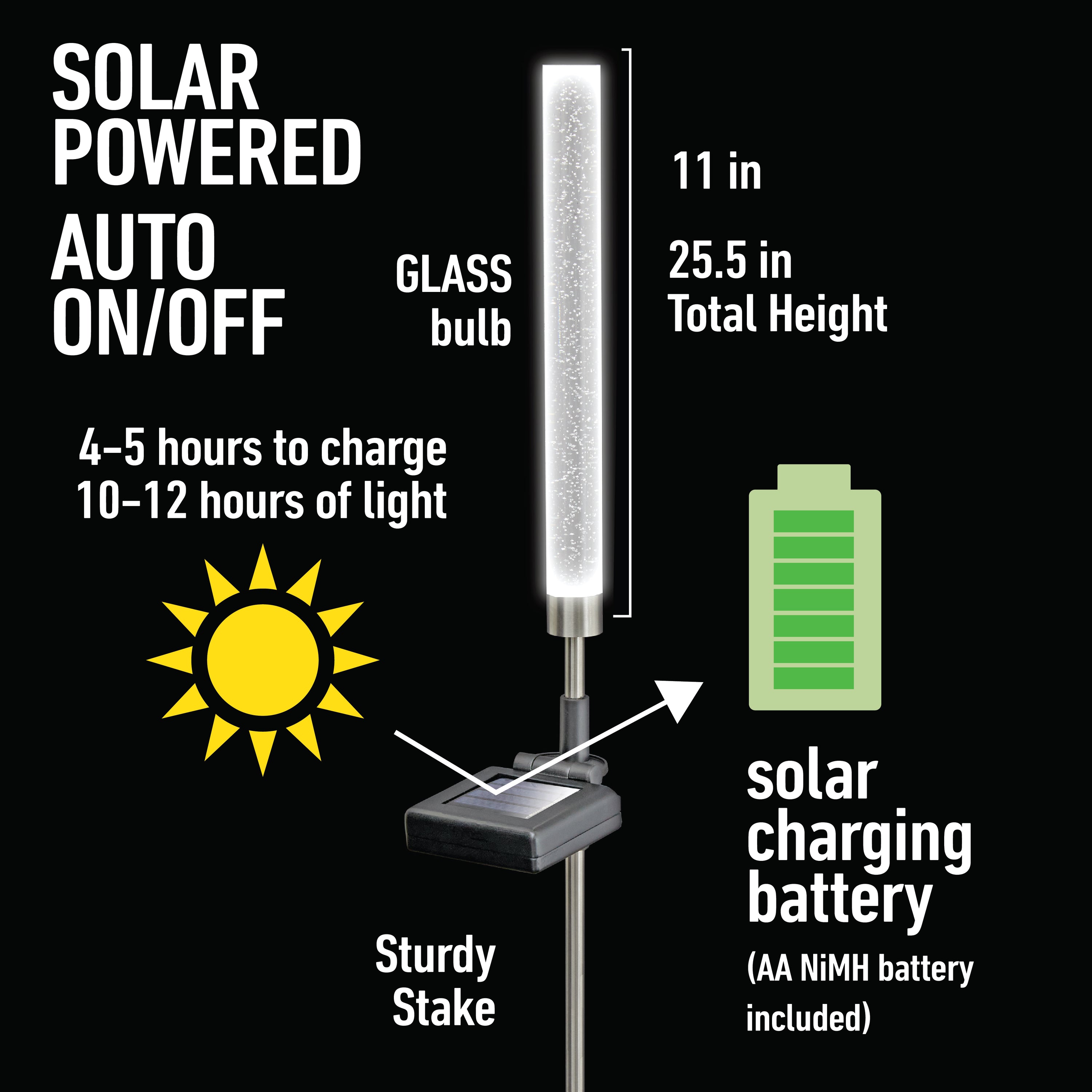 Bell + Howell Solar Powered Glimmer Sticks