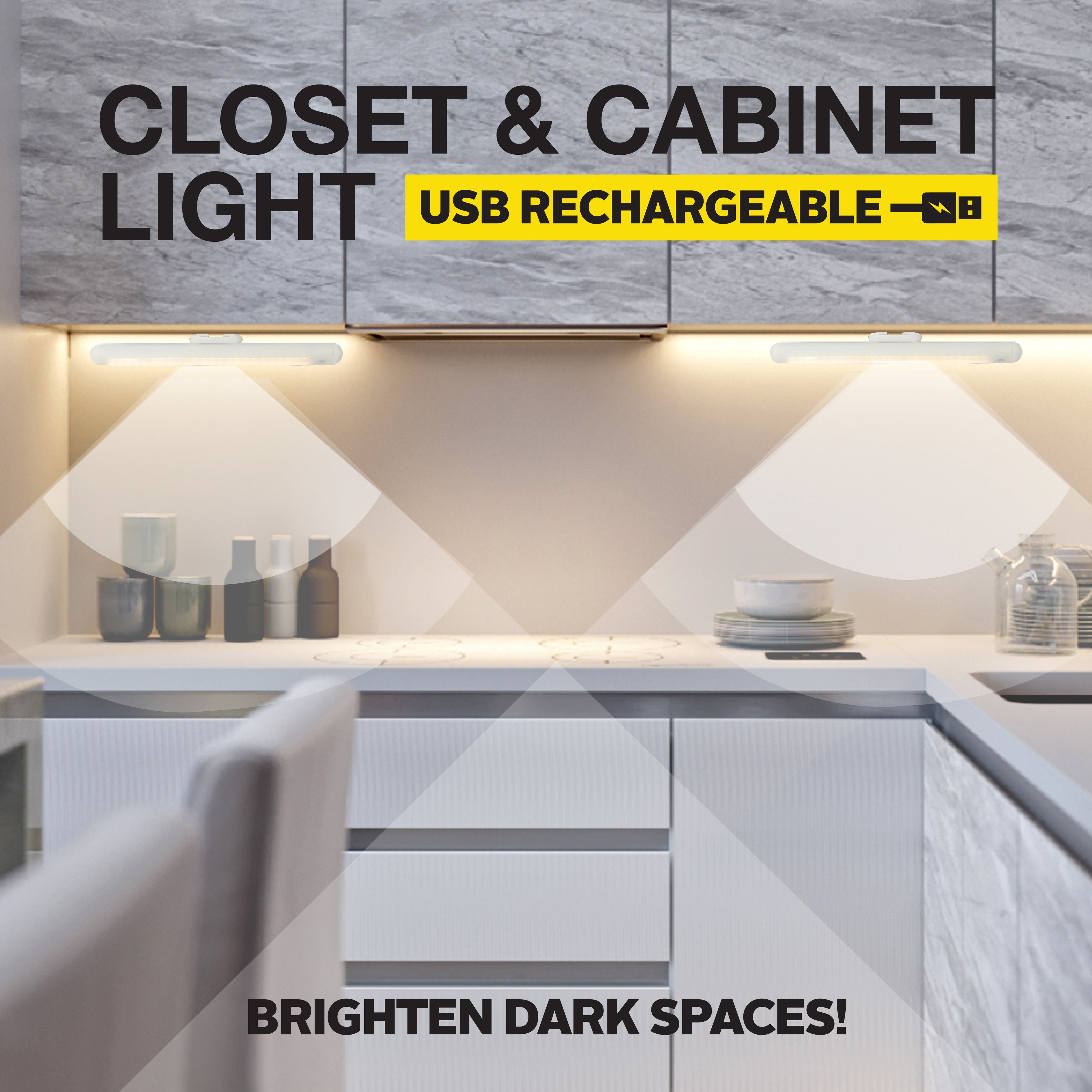 Bionic Closet and Cabinet Light – Rechargeable Motion Sensor LED Light, Wireless Lighting for Home and Kitchen