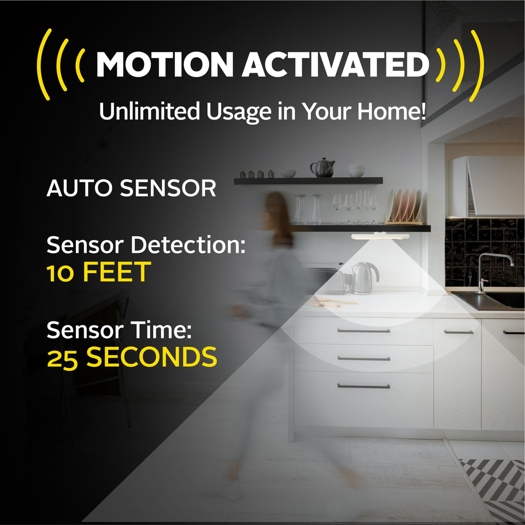 Bionic Closet and Cabinet Light – Rechargeable Motion Sensor LED Light, Wireless Lighting for Home and Kitchen