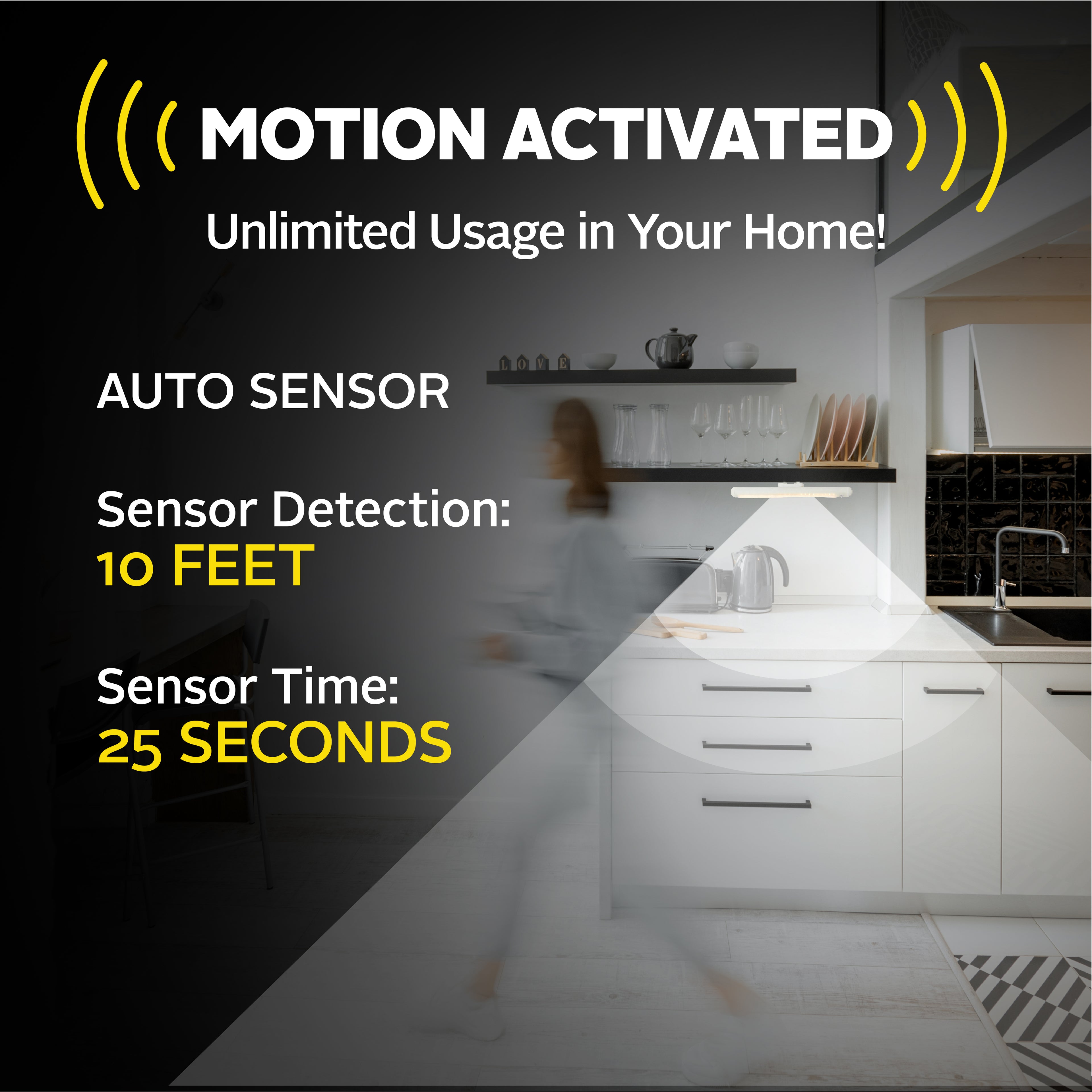 Bionic Closet and Cabinet Light – Rechargeable Motion Sensor LED Light, Wireless Lighting for Home and Kitchen