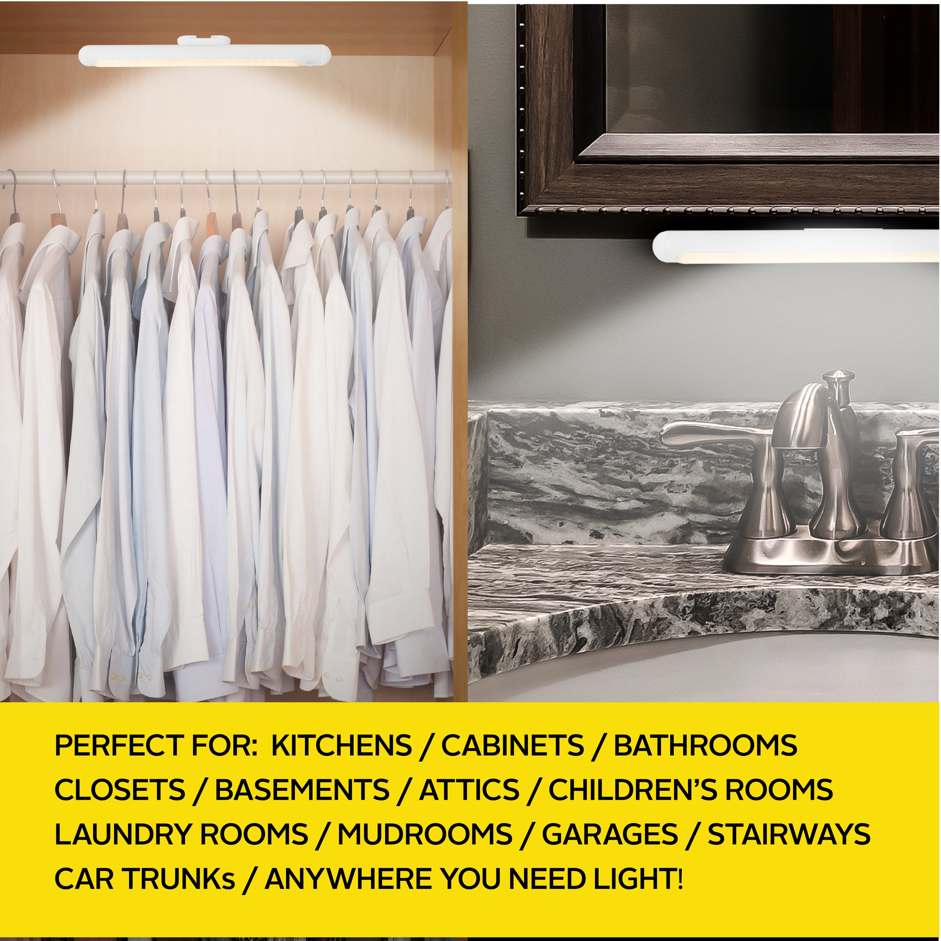 Bionic Closet and Cabinet Light – Rechargeable Motion Sensor LED Light, Wireless Lighting for Home and Kitchen