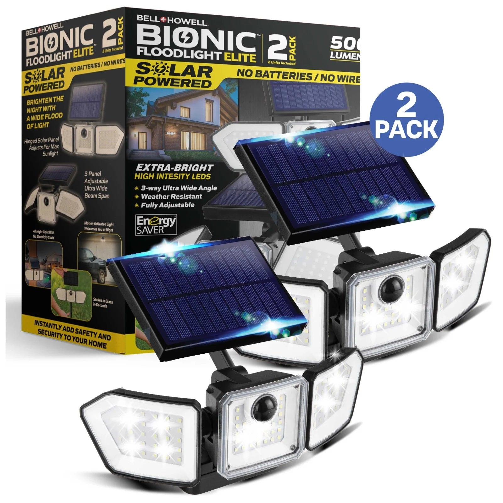 Bell + Howell Bionic Floodlight Elite - 2 Pack