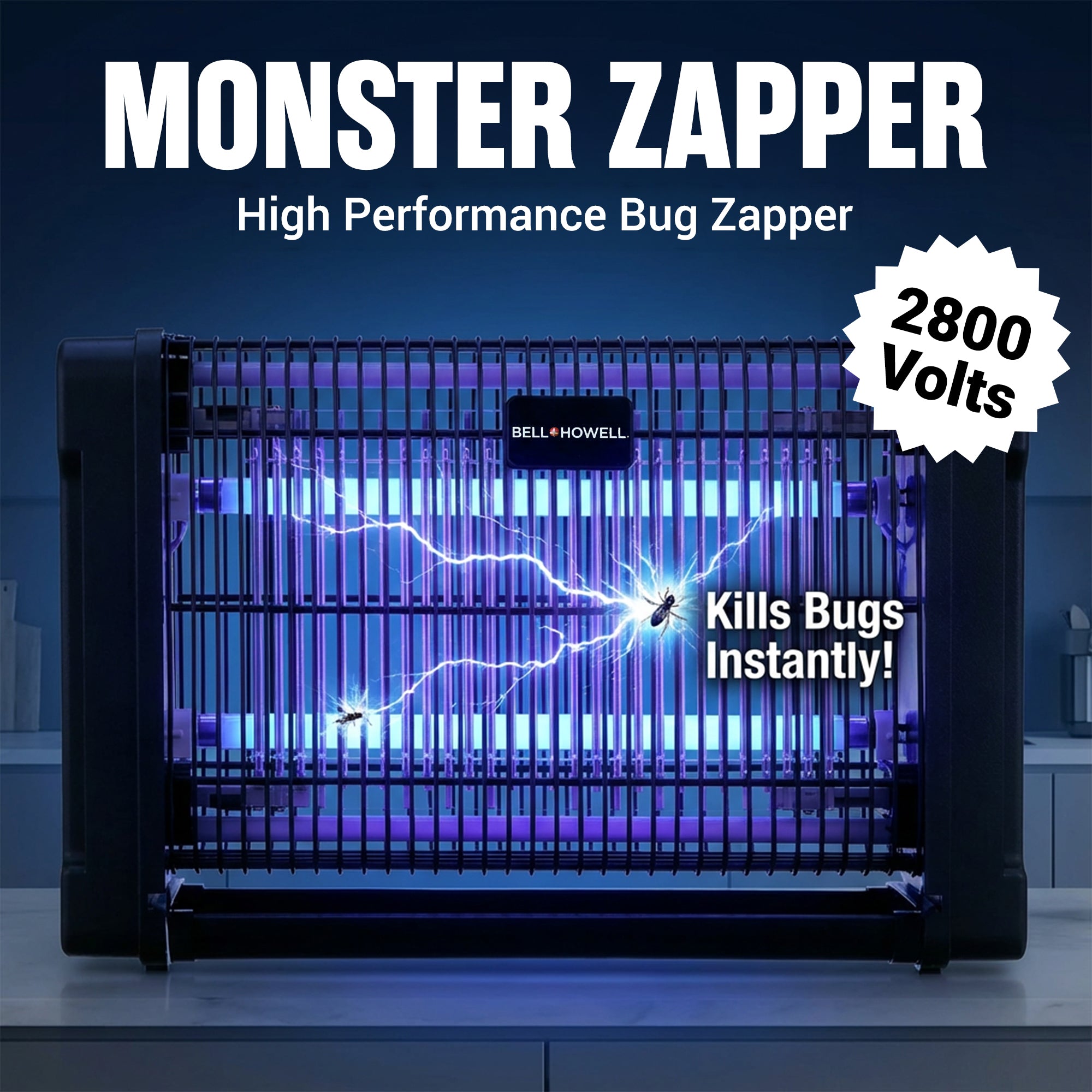 Monster Zapper 2800-Volt High Performance Electric Indoor Hanging Bug Zapper