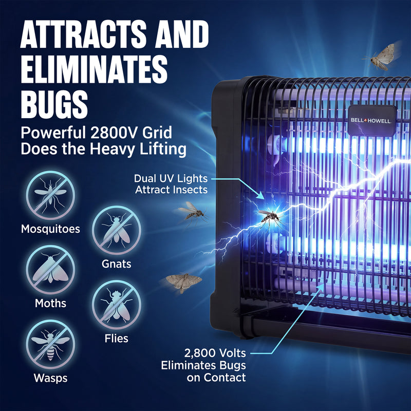 Monster Zapper 2800-Volt High Performance Electric Indoor Hanging Bug Zapper