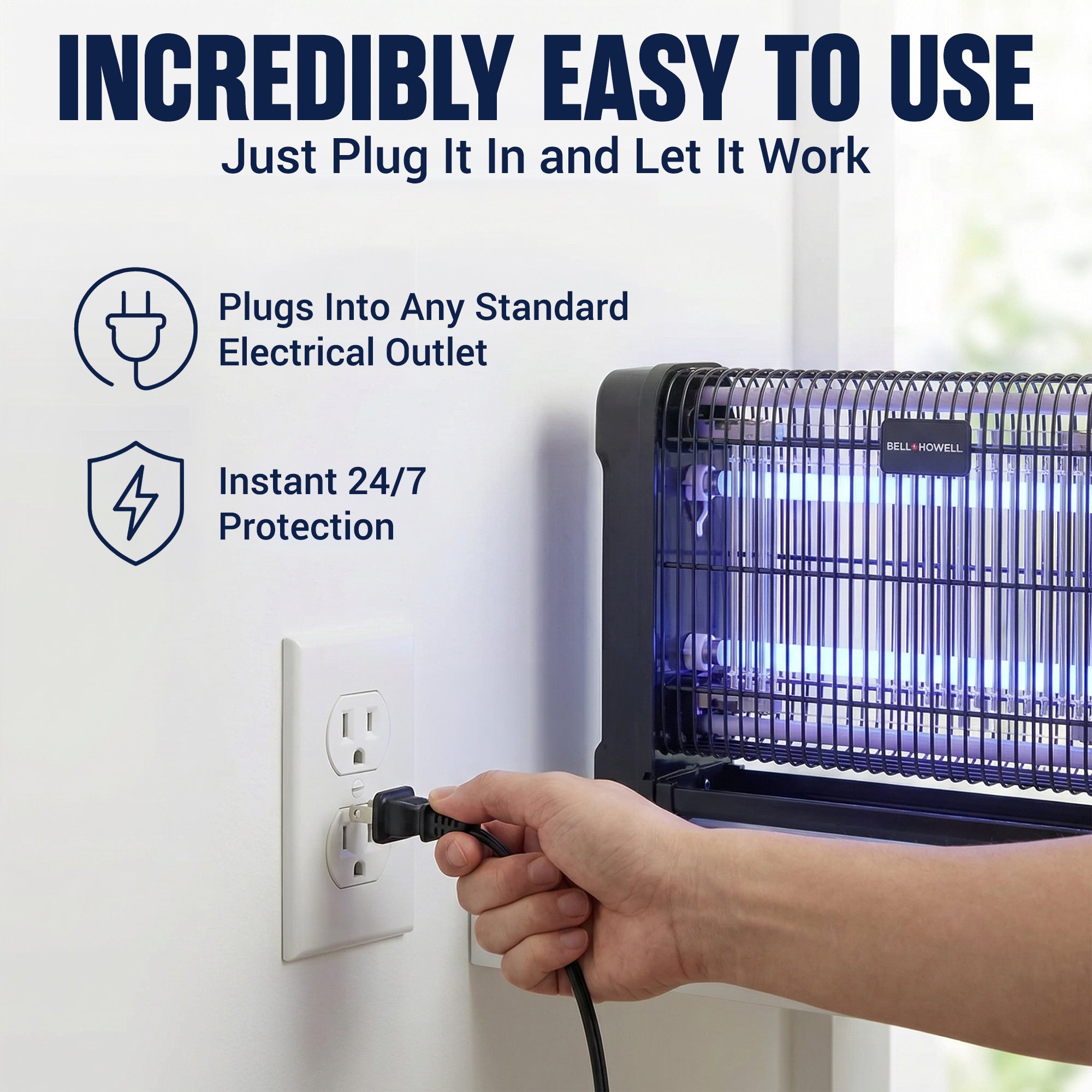 Monster Zapper 2800-Volt High Performance Electric Indoor Hanging Bug Zapper