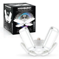 HighBurst Ultra High Performance Shop Light – Adjustable 4-Panel LED Garage Light Bulb with 10,000 Lumens
