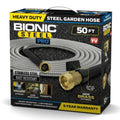 Bionic Steel PRO - 5/8 in. Heavy-Duty Stainless Steel Garden Hose with Brass Fittings - 25', 50', 75', 100' & 125'