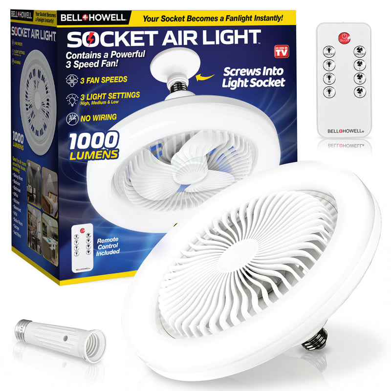 Socket Air Light Ceiling Fan