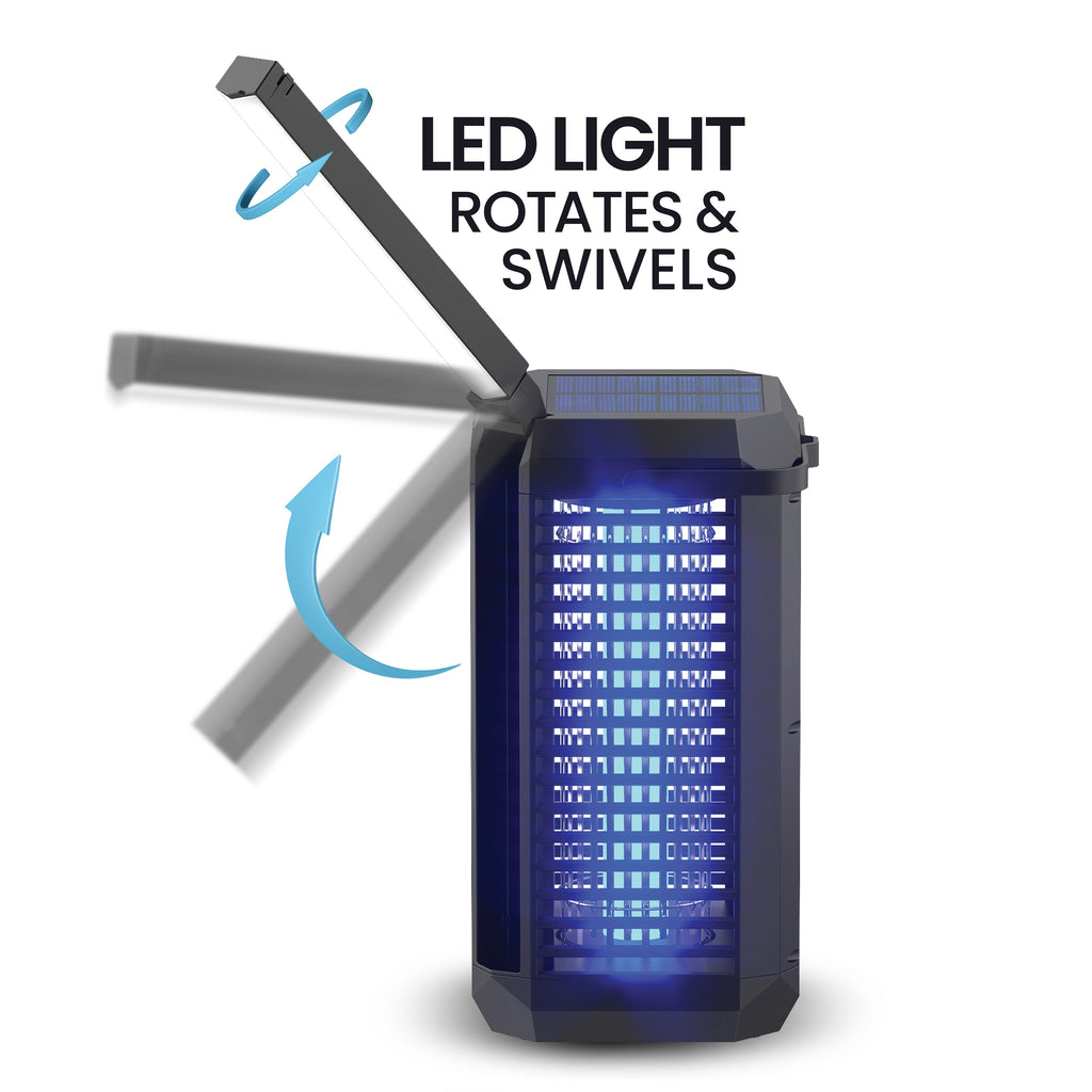 Rogue Solar Lantern and Insect Zapper – Portable, Weatherproof, Rechargeable UV Bug Control with LED Light Modes