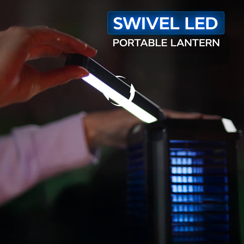 Rogue Solar Lantern and Insect Zapper – Portable, Weatherproof, Rechargeable UV Bug Control with LED Light Modes