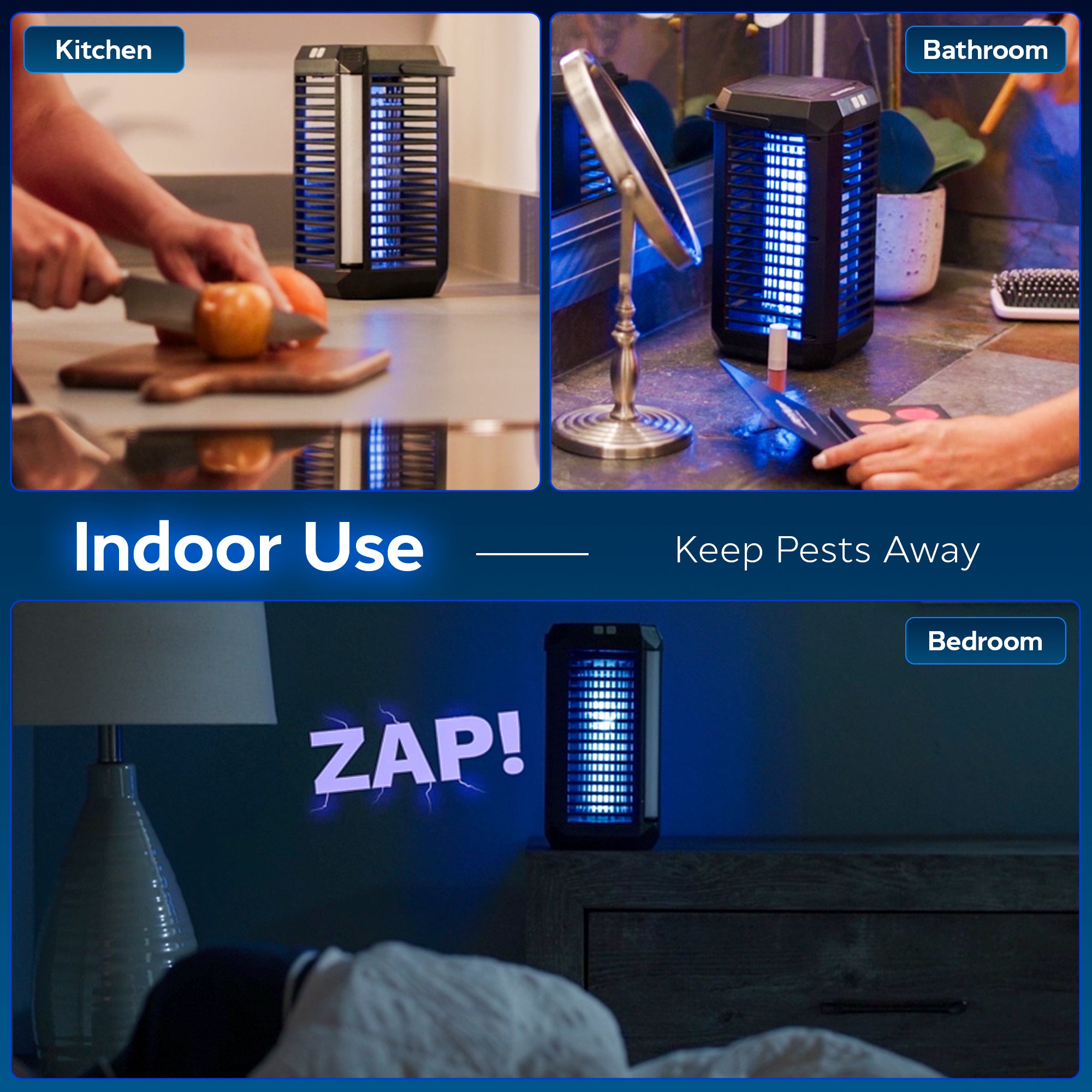 Rogue Solar Lantern and Insect Zapper – Portable, Weatherproof, Rechargeable UV Bug Control with LED Light Modes