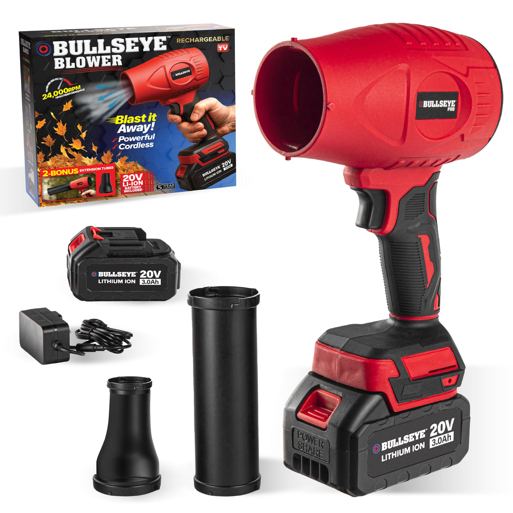 Bullseye Blower Rechargeable Cordless Leaf Dust Air Blaster