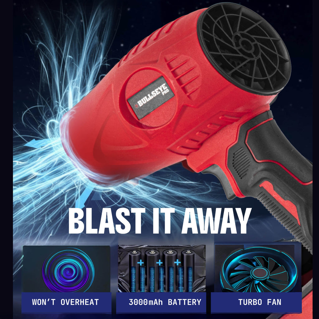 Bullseye Blower Rechargeable Cordless Leaf Dust Air Blaster