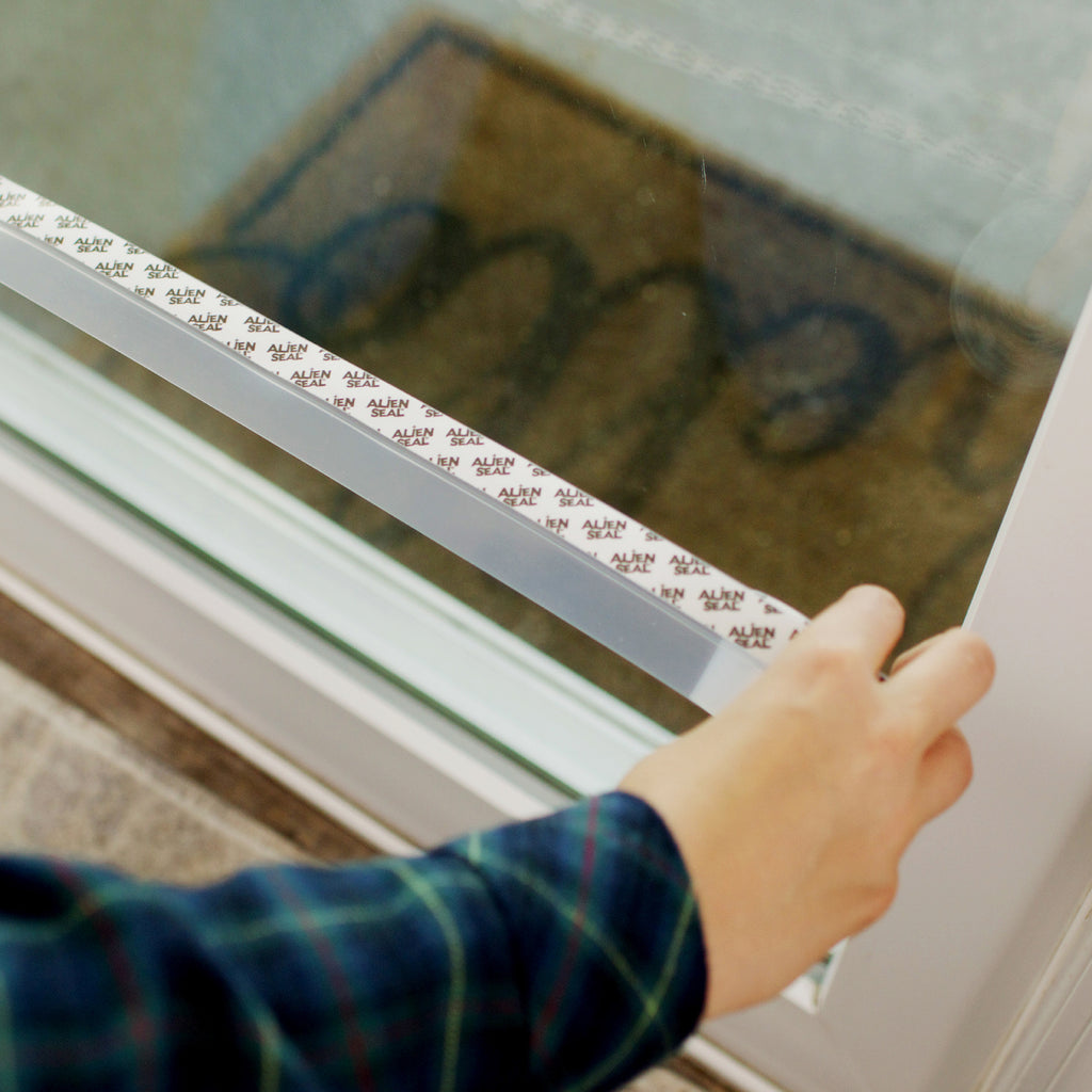 Alien Draft Seal Insulation Tape - Self-Adhesive Silicone Weather Stripping for Door & Window, Under-Door Draft Stopper - Stops Cold Air From Escaping in Summer, Keeps Warm Air Inside in Winter