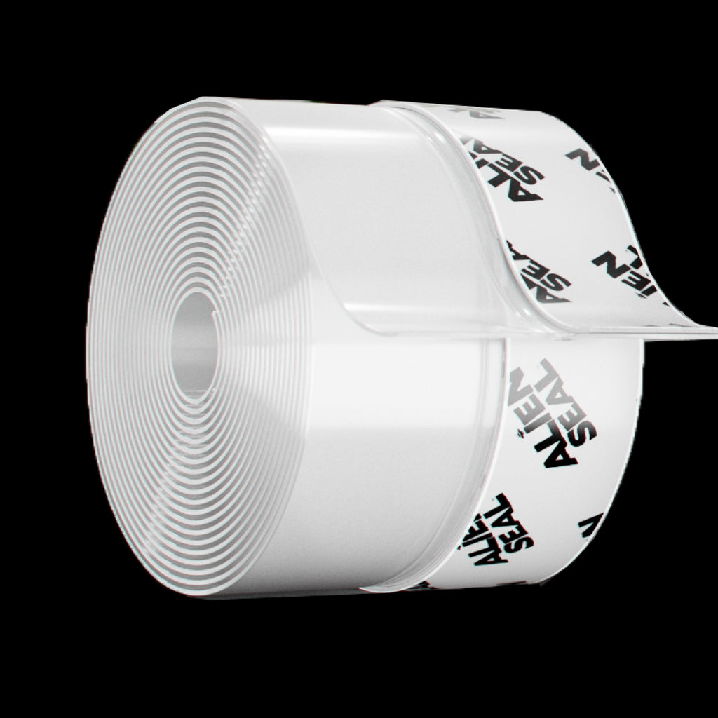 Alien Draft Seal Insulation Tape - Self-Adhesive Silicone Weather Stripping for Door & Window, Under-Door Draft Stopper - Stops Cold Air From Escaping in Summer, Keeps Warm Air Inside in Winter