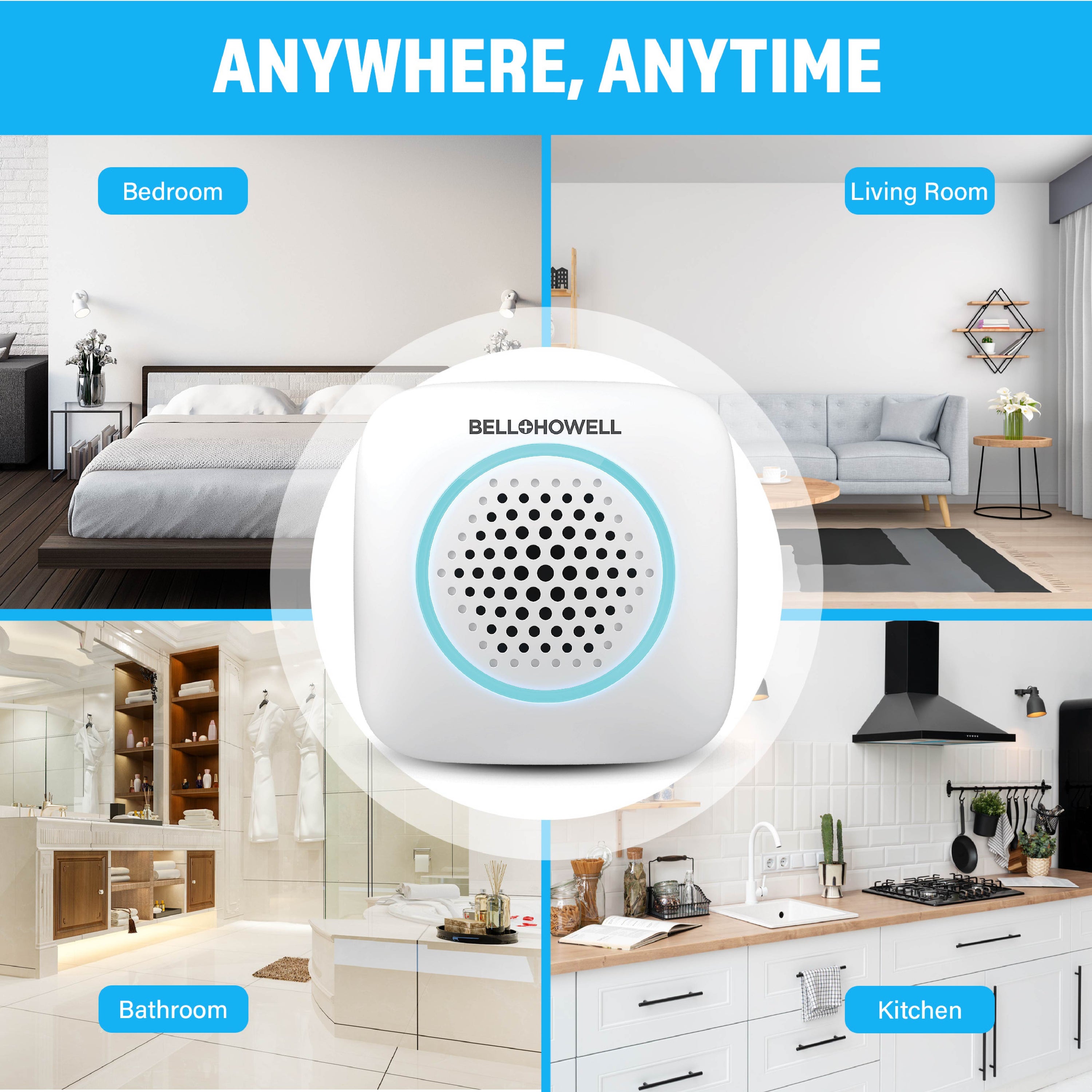 Rogue Pest Repeller Aid – Ultrasonic Plug-In Indoor Insect & Rodent Repellent, Chemical-Free Pest Control