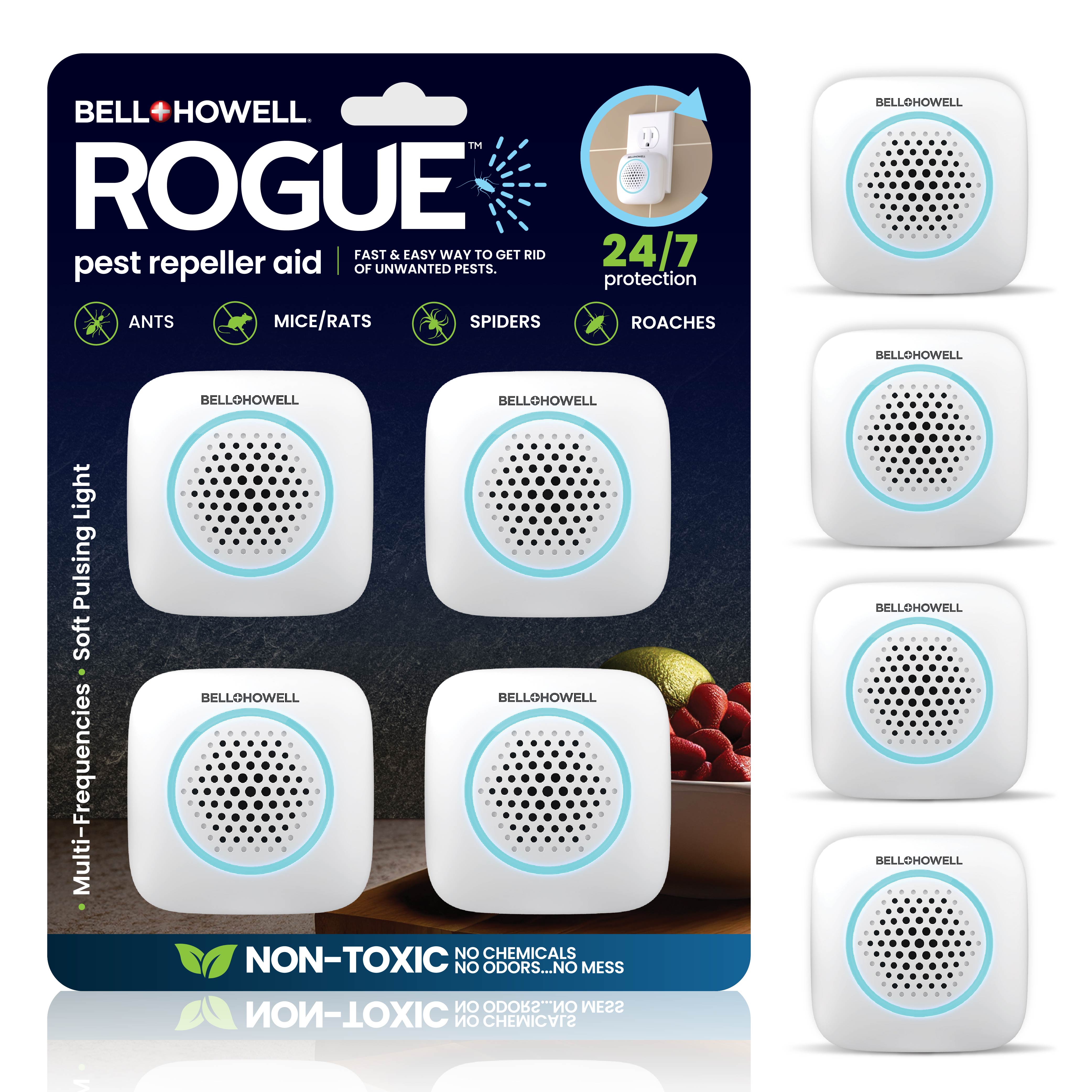 Rogue Pest Repeller Aid – Ultrasonic Plug-In Indoor Insect & Rodent Re ...