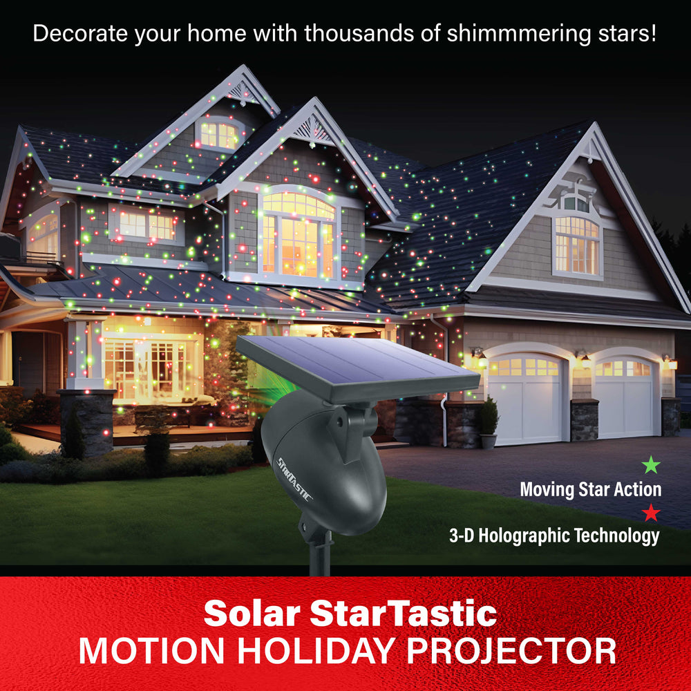Solar StarTastic Motion Holiday Projector