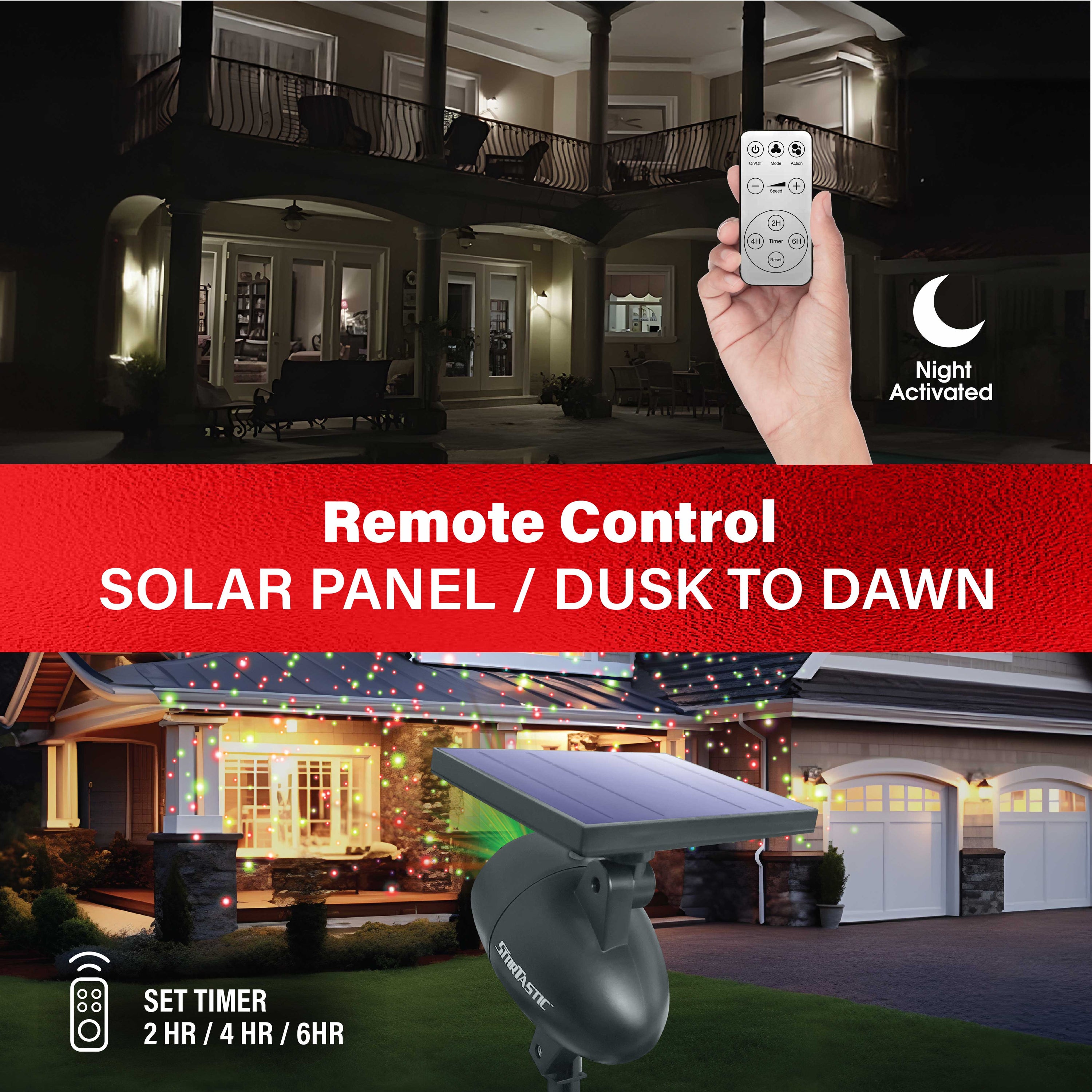 Solar StarTastic Motion Holiday Projector