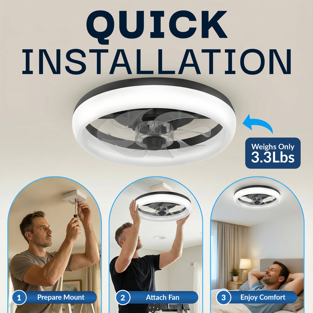 CannonX Low-Profile Ceiling Fan
