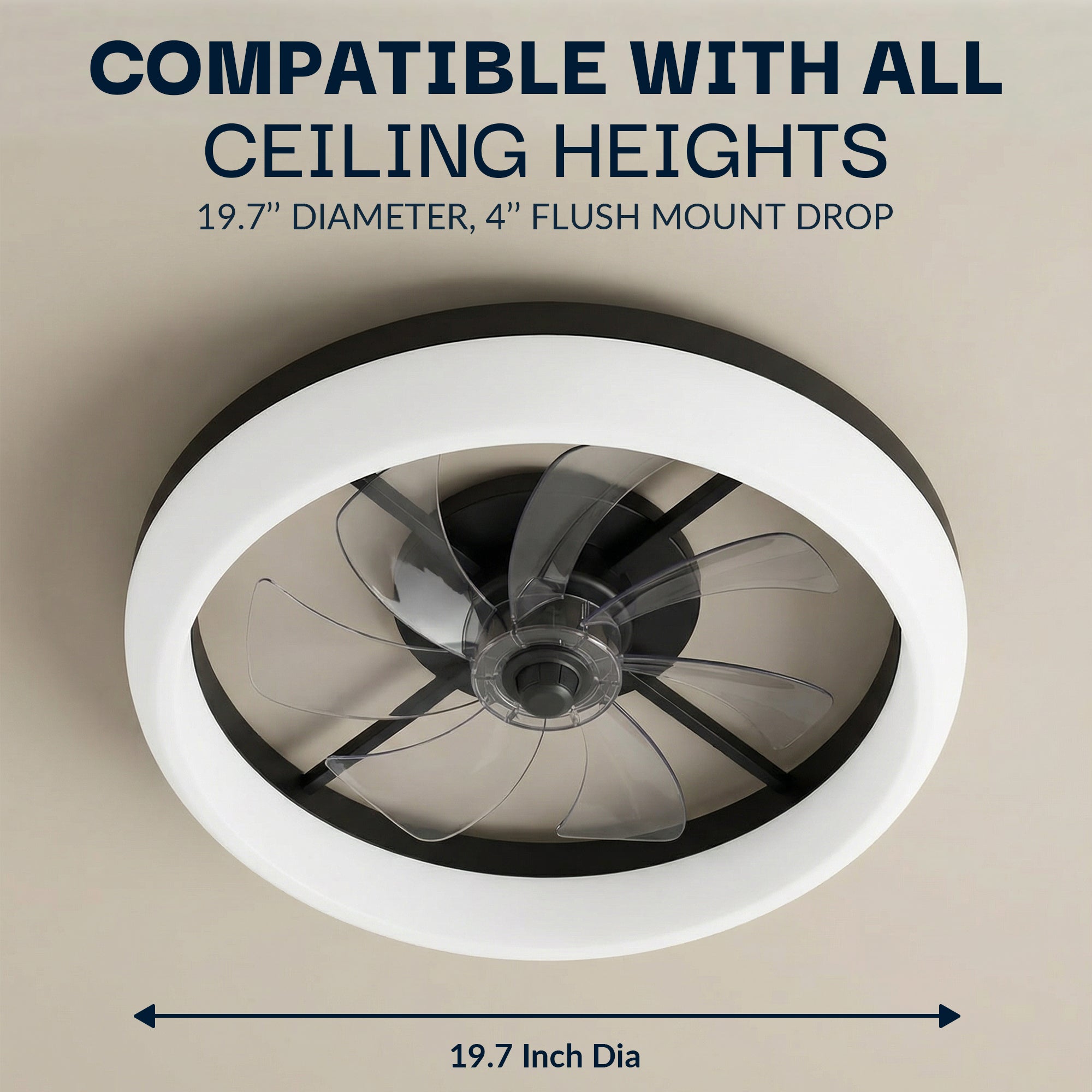 CannonX Low-Profile Ceiling Fan