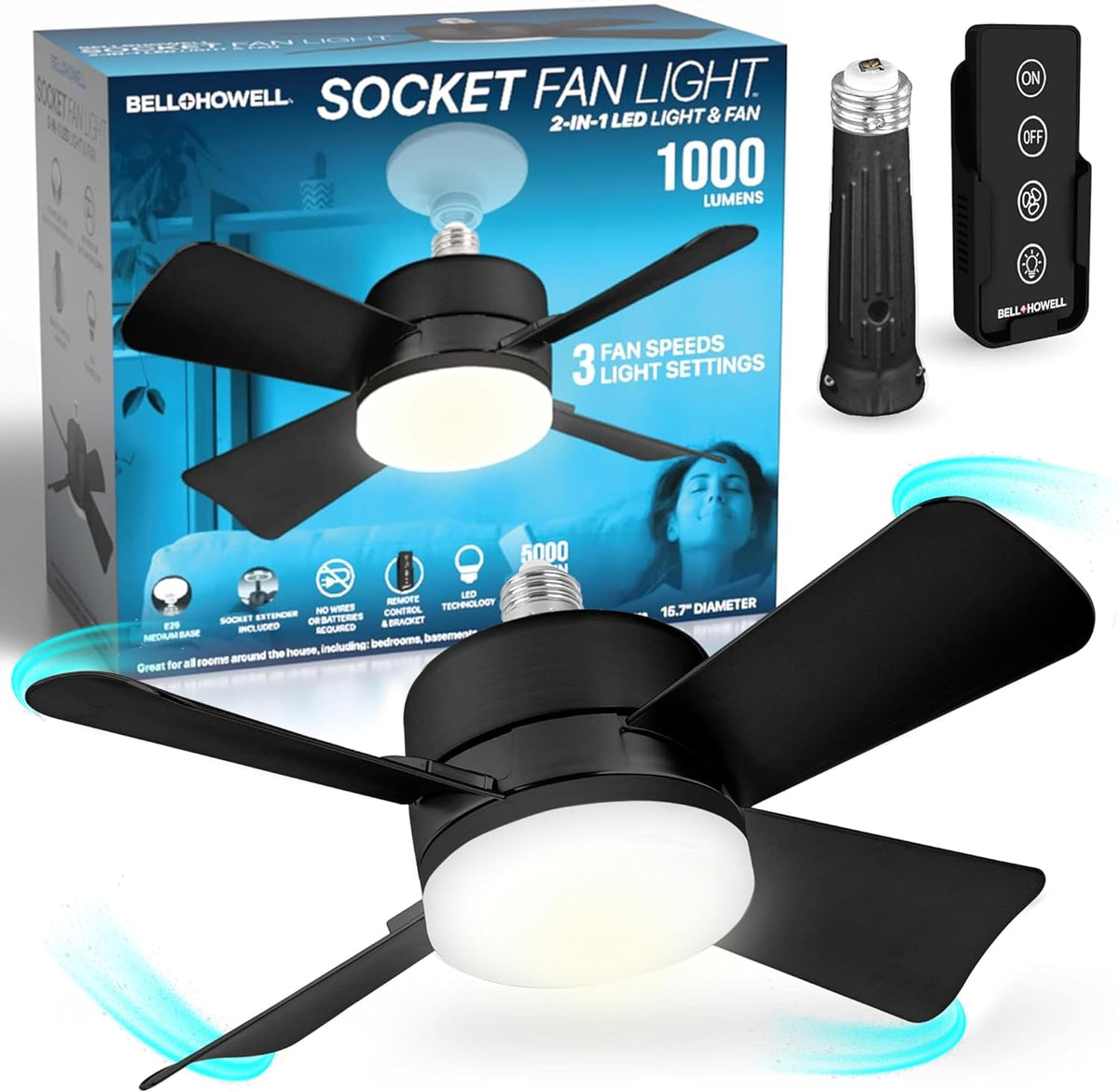 SocketFan Ceiling Fan