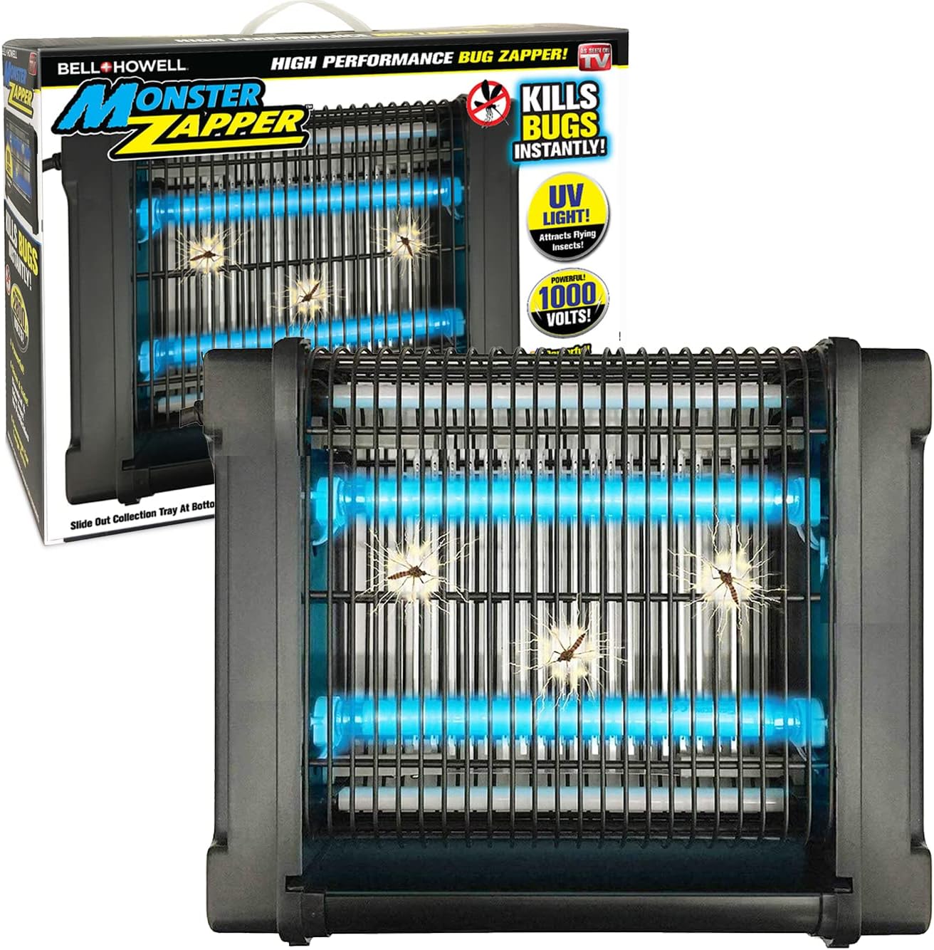 Monster Zapper 2800-Volt High Performance Electric Indoor Hanging Bug Zapper