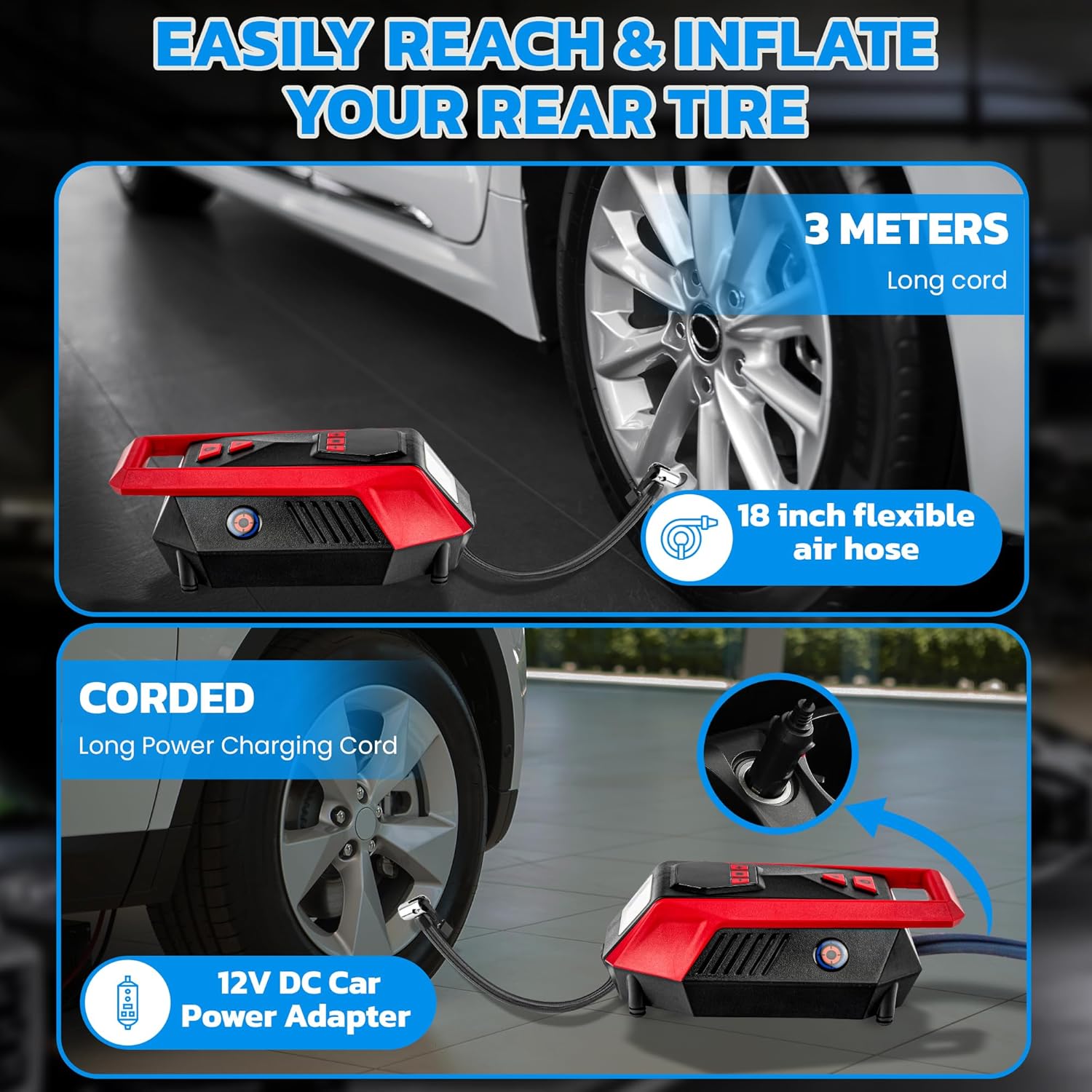 Bullseye 12V DC Tire Inflator