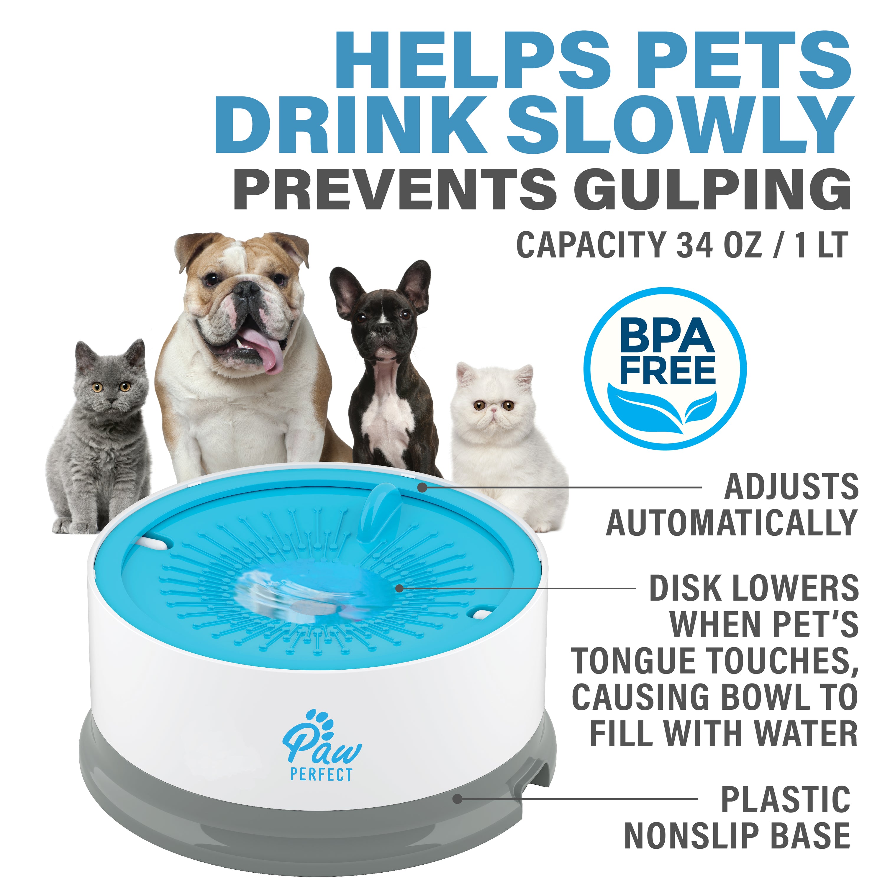 Paw Perfect Floating Water Bowl