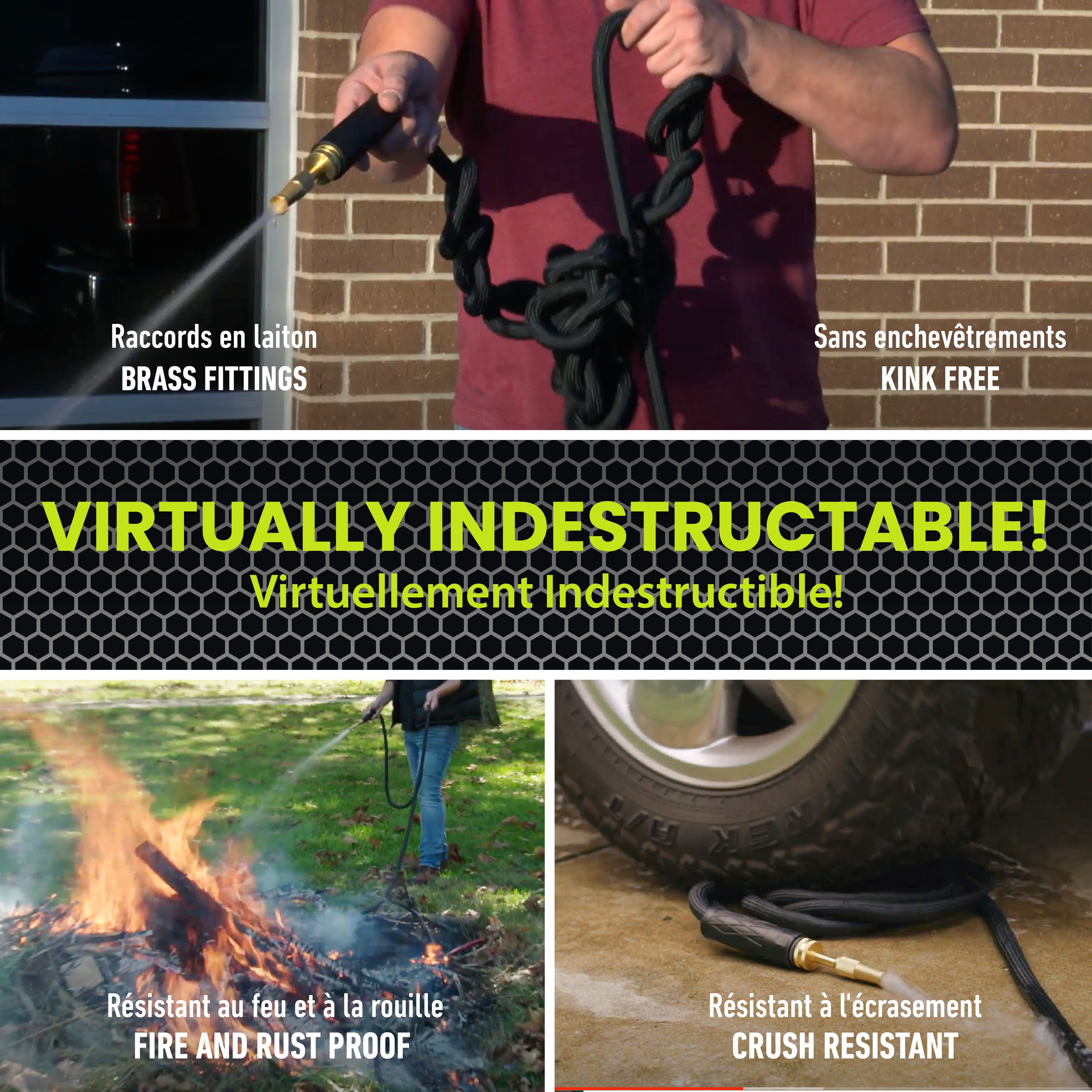 Hydrosteel Heavy Duty Steel Outdoor Garden Hose