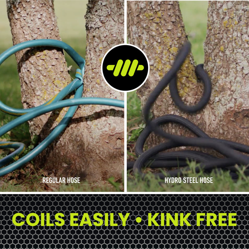 Hydrosteel Heavy Duty Steel Outdoor Garden Hose
