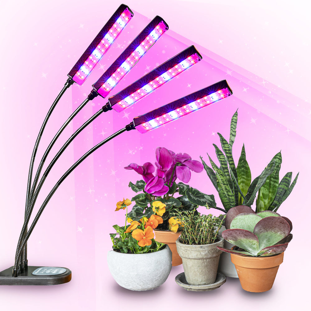 Bionic Grow Light - 2, 3 and 4-Head Adjustable Full Spectrum LED Grow Lamps with Timer