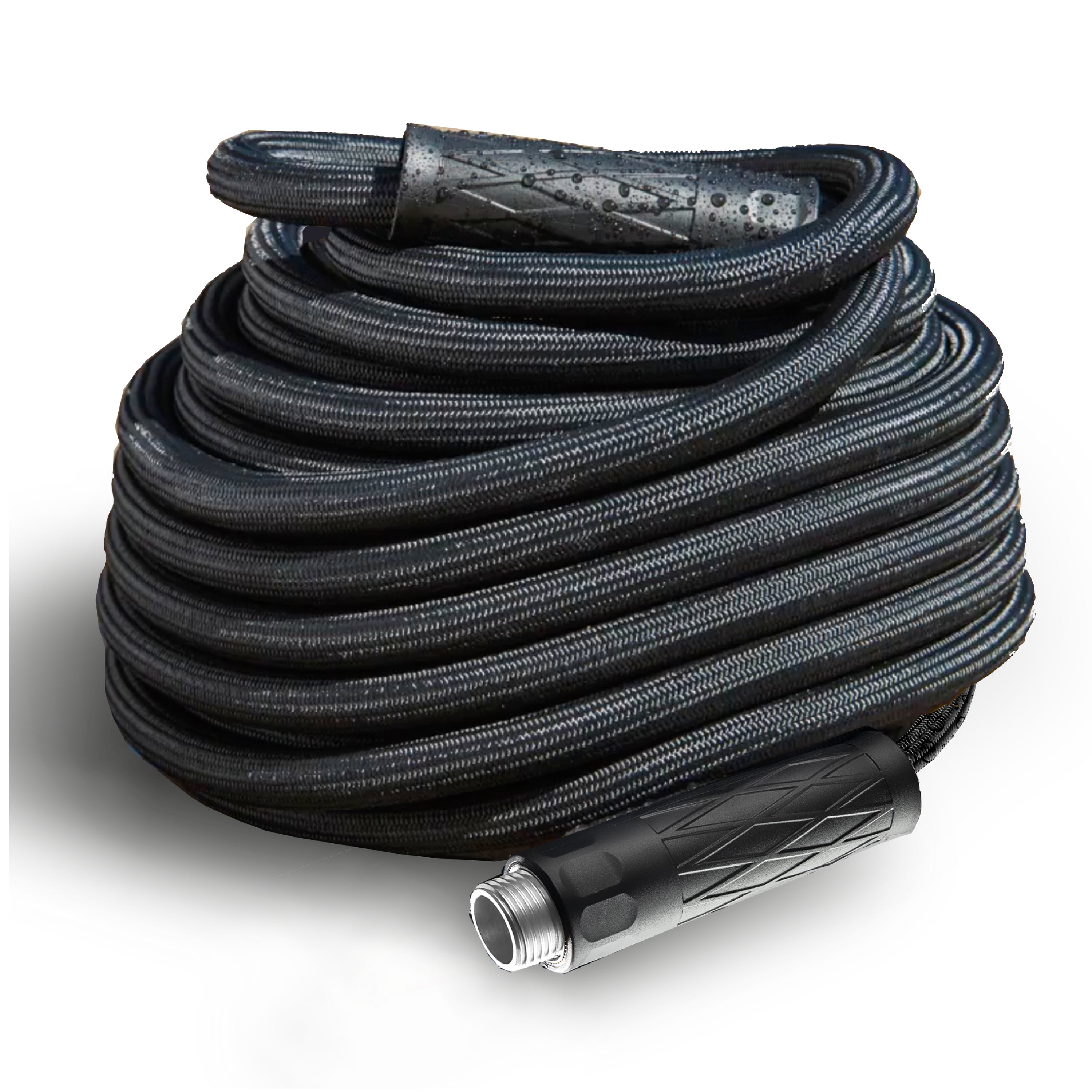 HydroSteel 50' ft Heavy-Duty Garden Hose with Storage Bucket