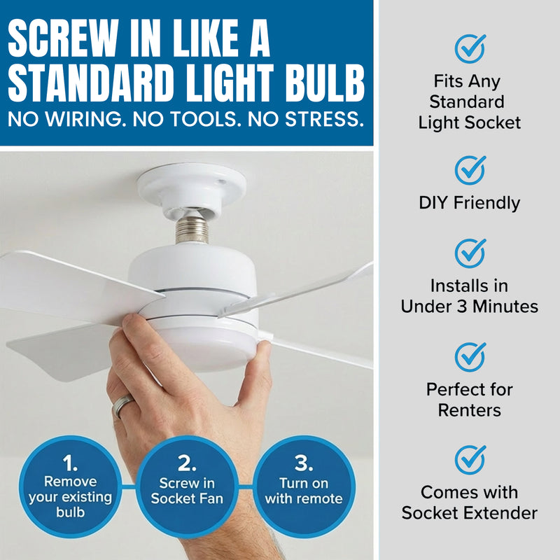 SocketFan Ceiling Fan