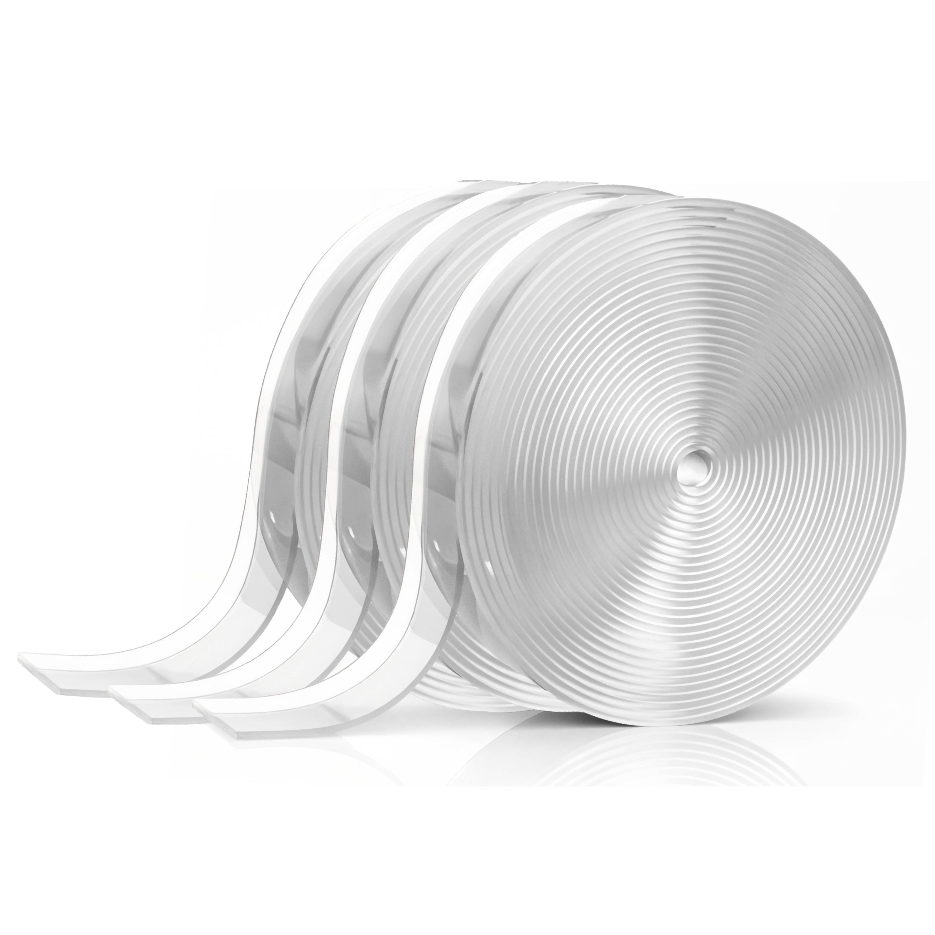 Alien Draft Seal 64 Feet Insulation Tape, Transparent Silicone Weather Stripping Door Seal Strip and Under Door Draft Stopper for Window Seal and Door Bottom Seal