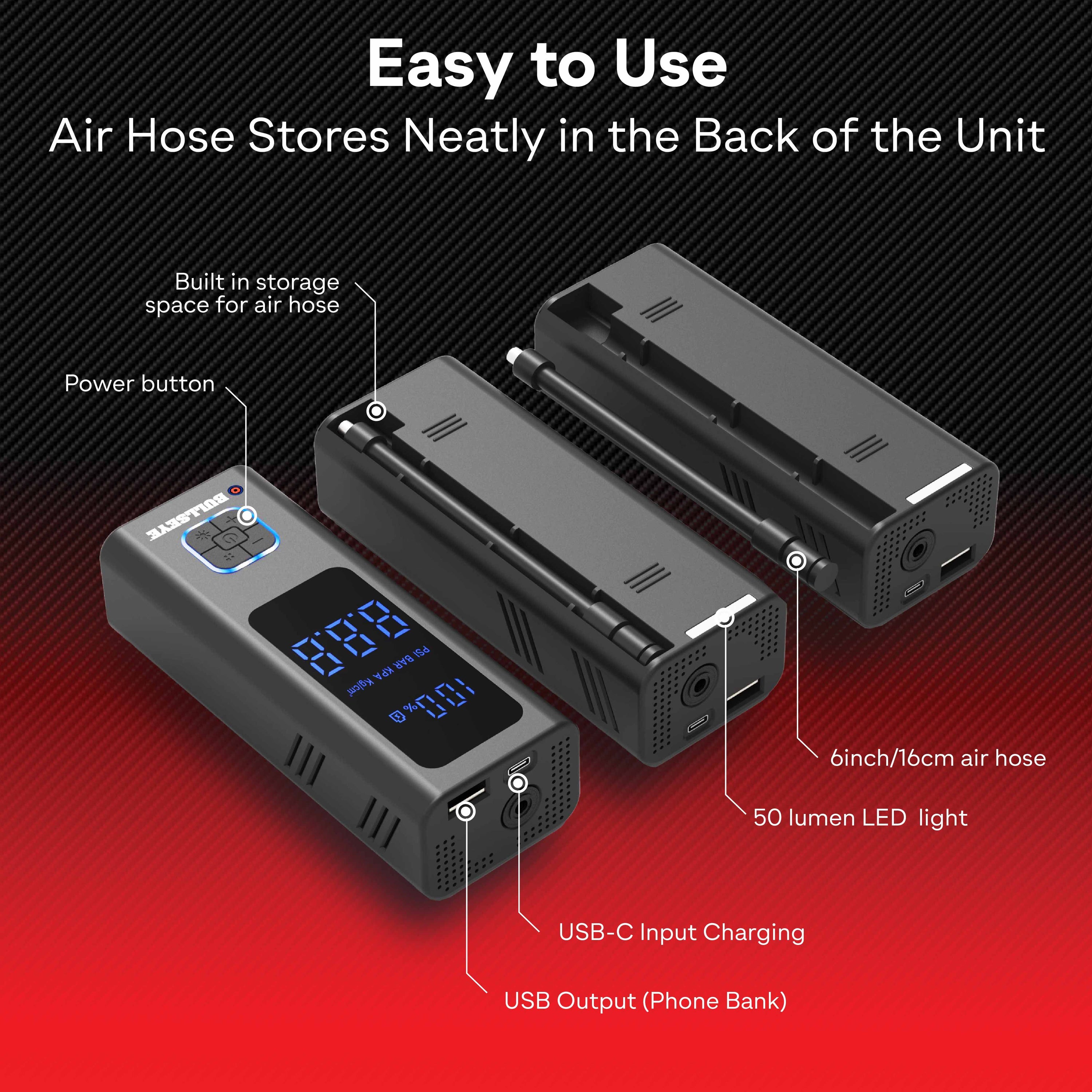 Pompa Gonfiabile Per Pneumatici, Compressore D'Aria Elettrico, Mini - Foto 7
