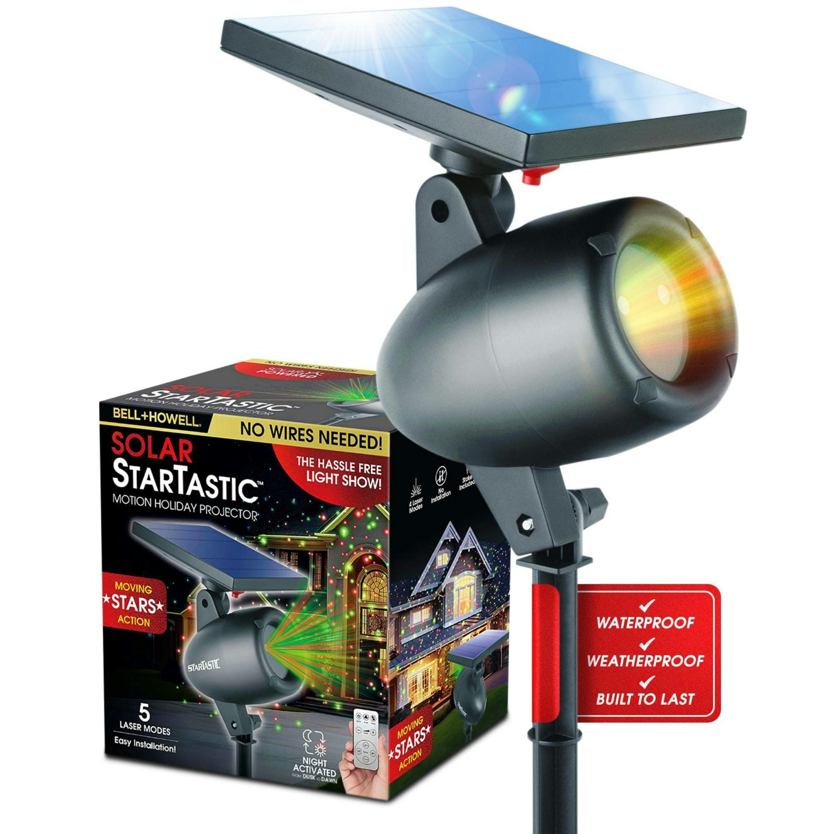 Solar StarTastic Motion Holiday Projector
