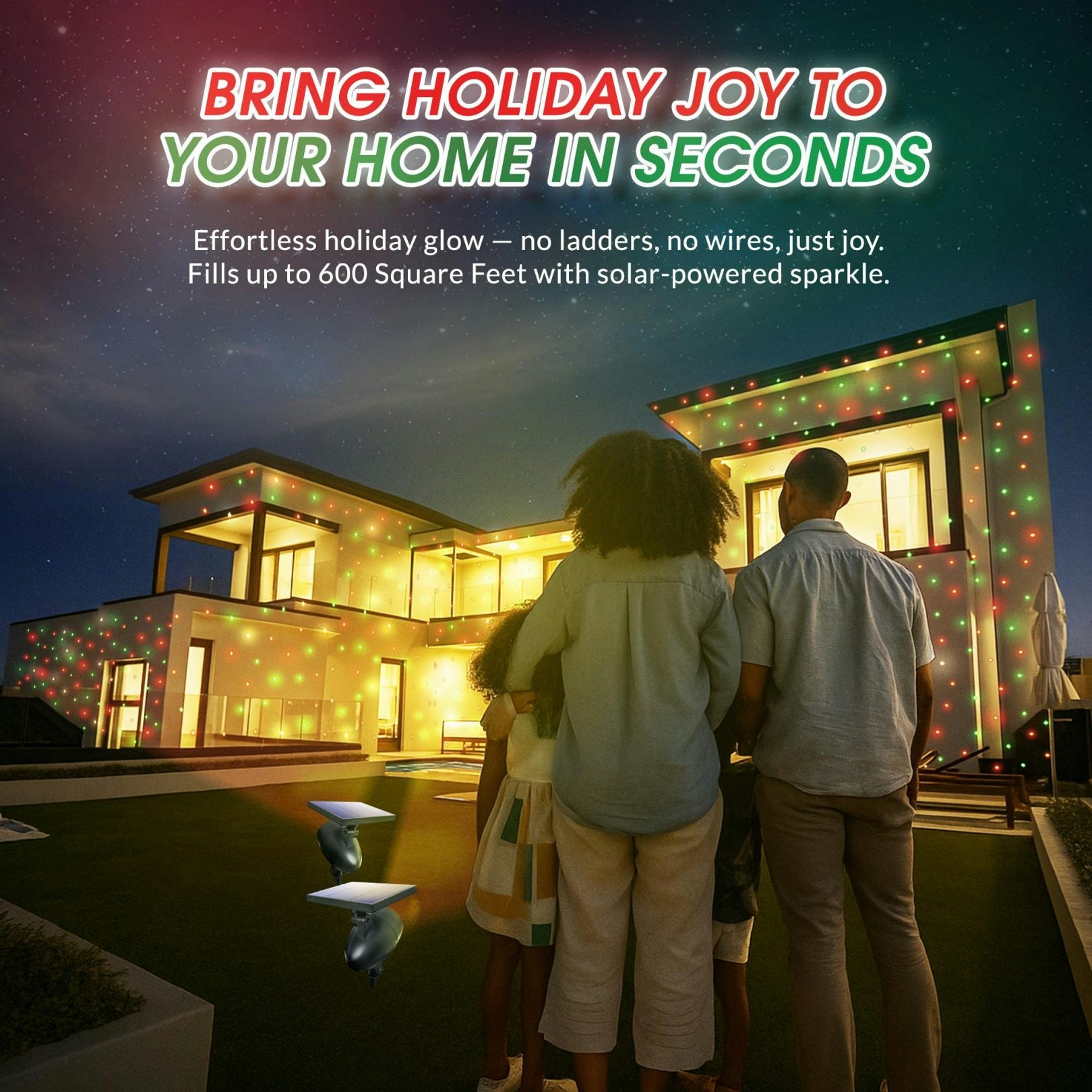 Solar StarTastic Motion Holiday Projector