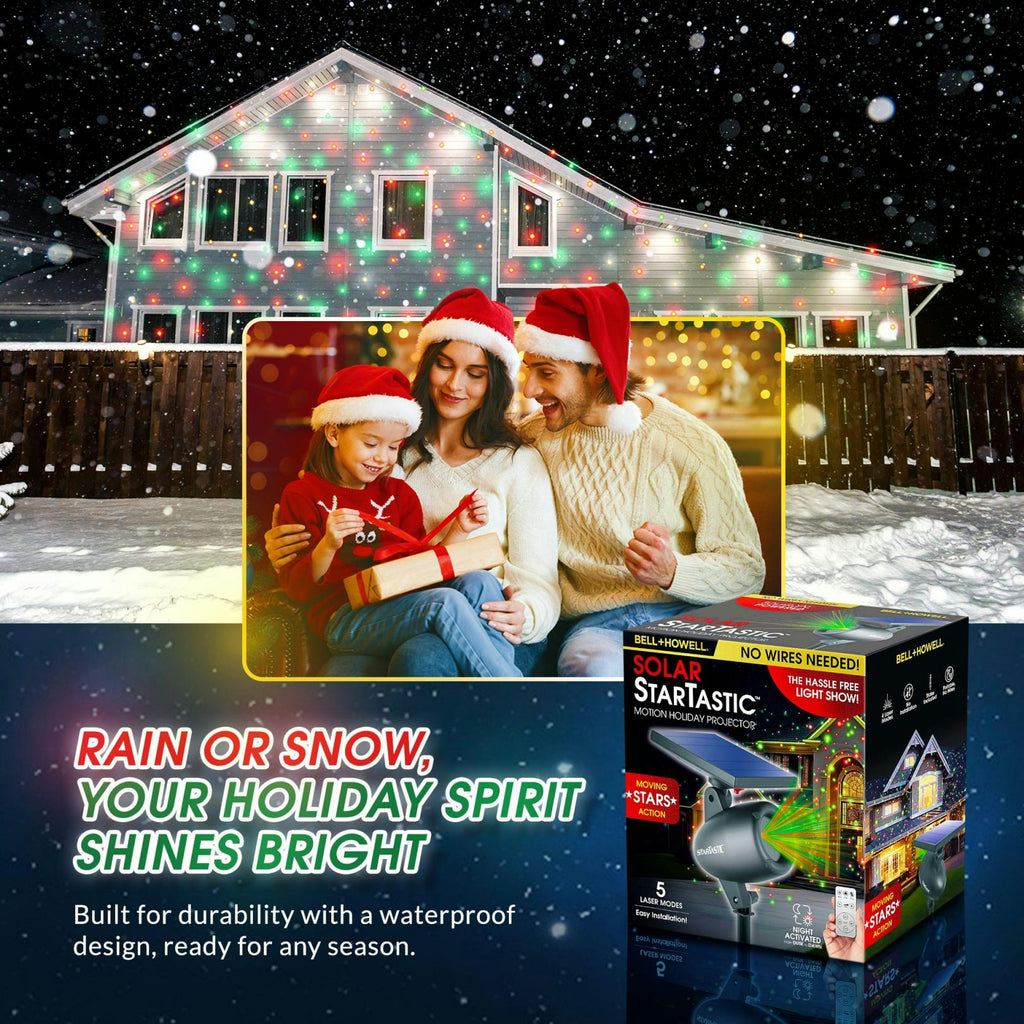 Solar StarTastic Motion Holiday Projector