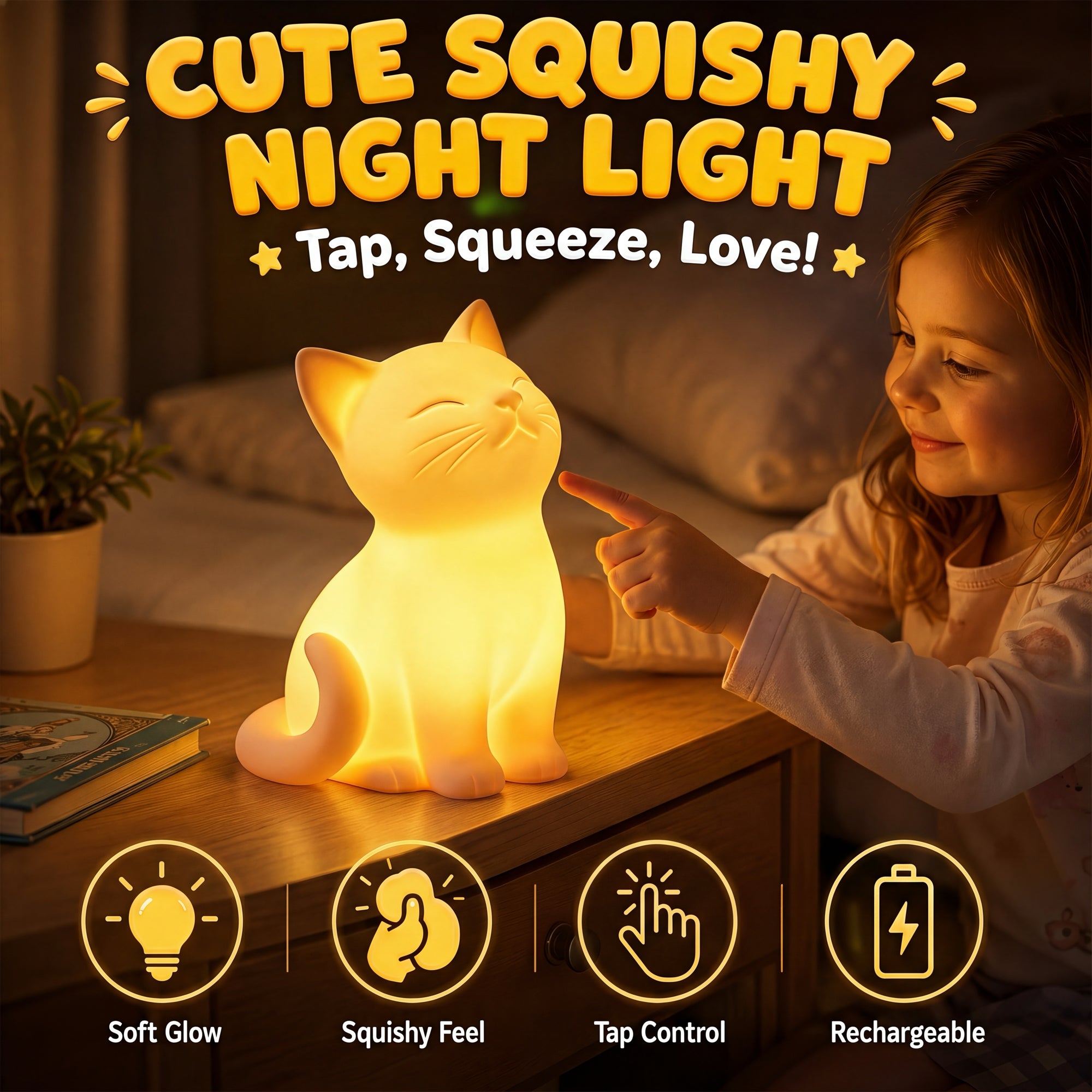 Squishy Cat Lamp