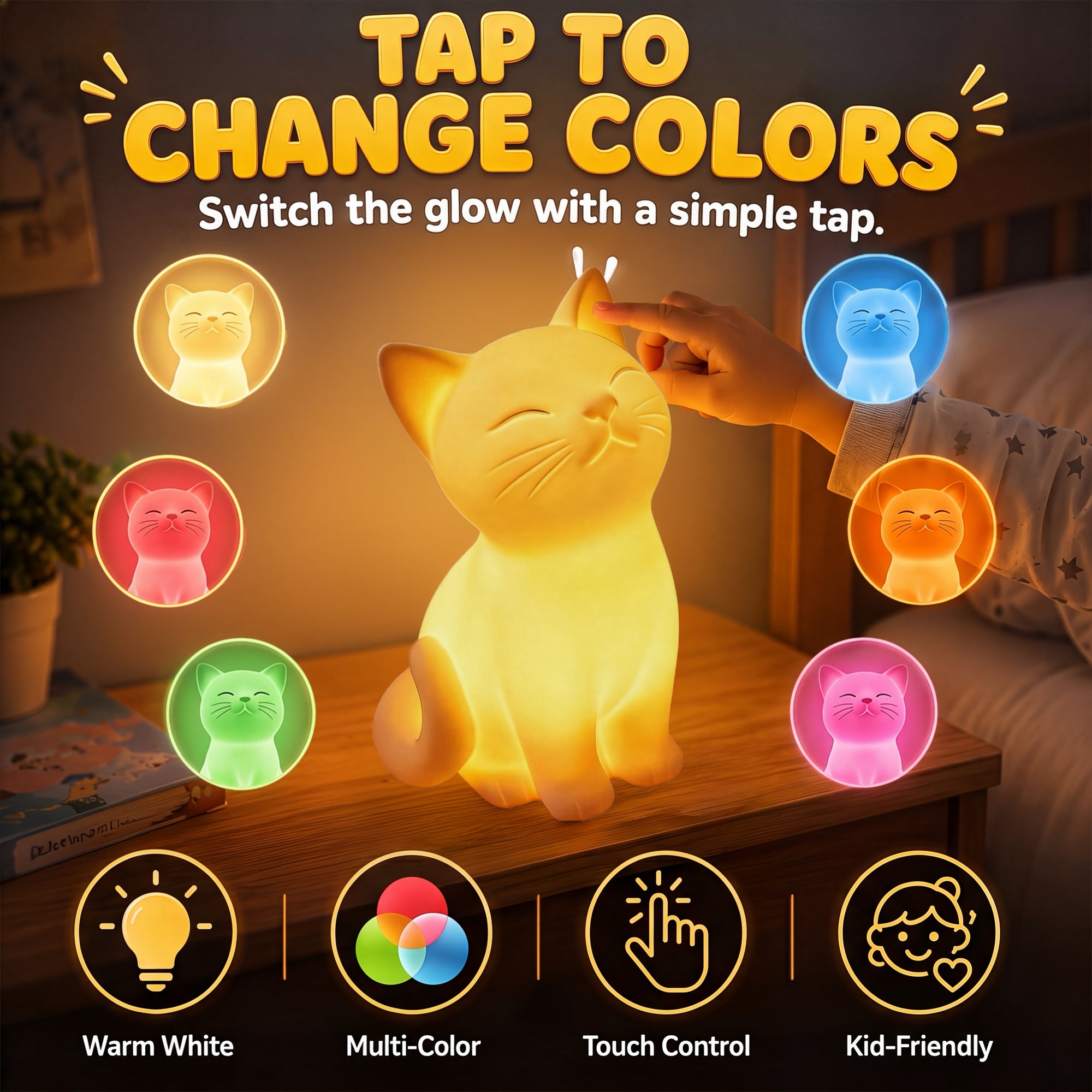 Squishy Cat Lamp