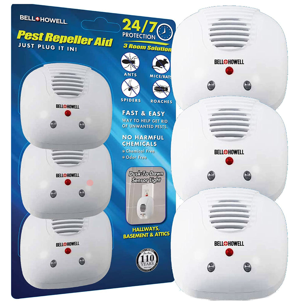 Ultrasonic Electronic Indoor Pest Repeller with Night Light & Extra Outlet