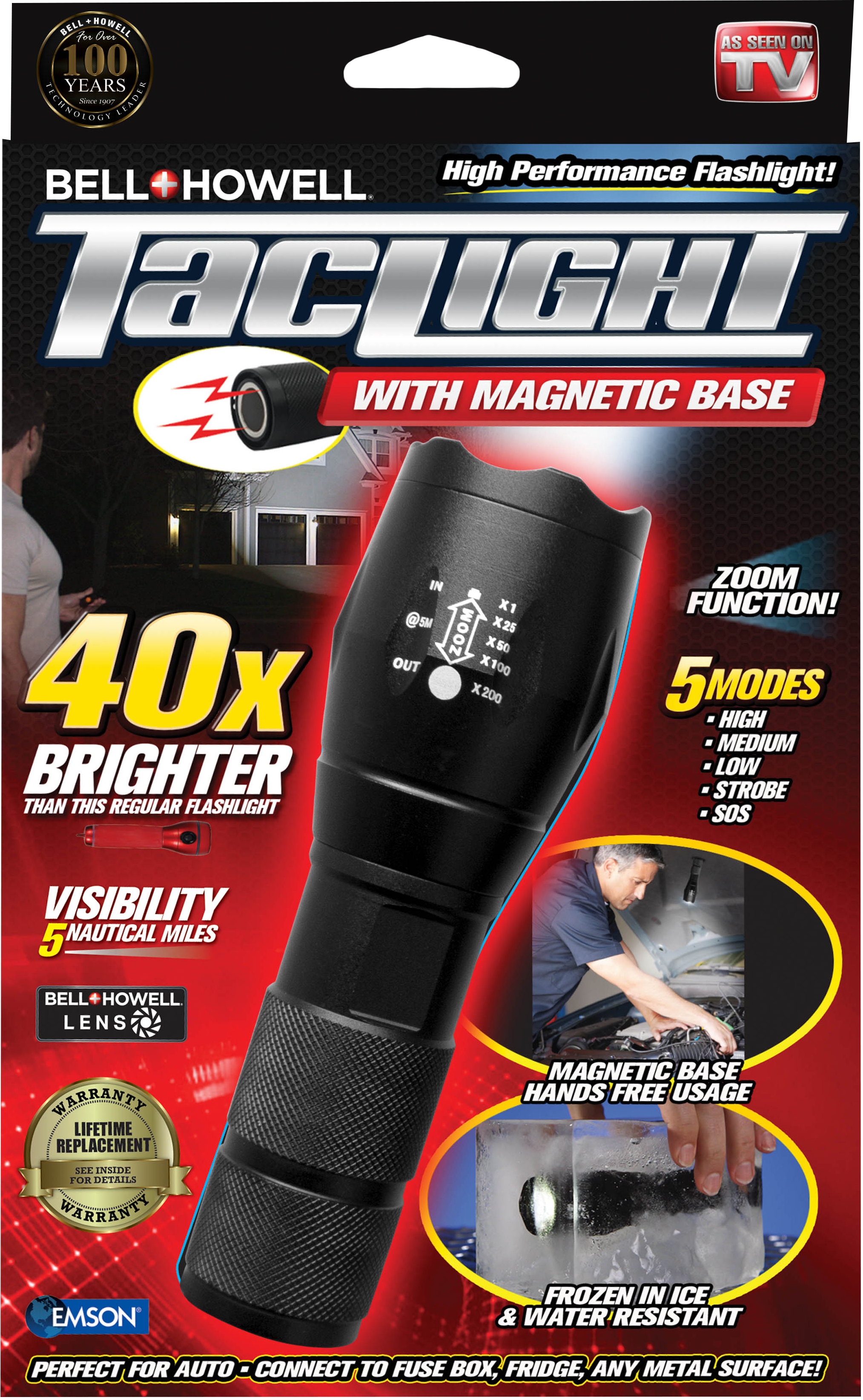 Taclight Lantern with Magnetic base - 300 Lumens