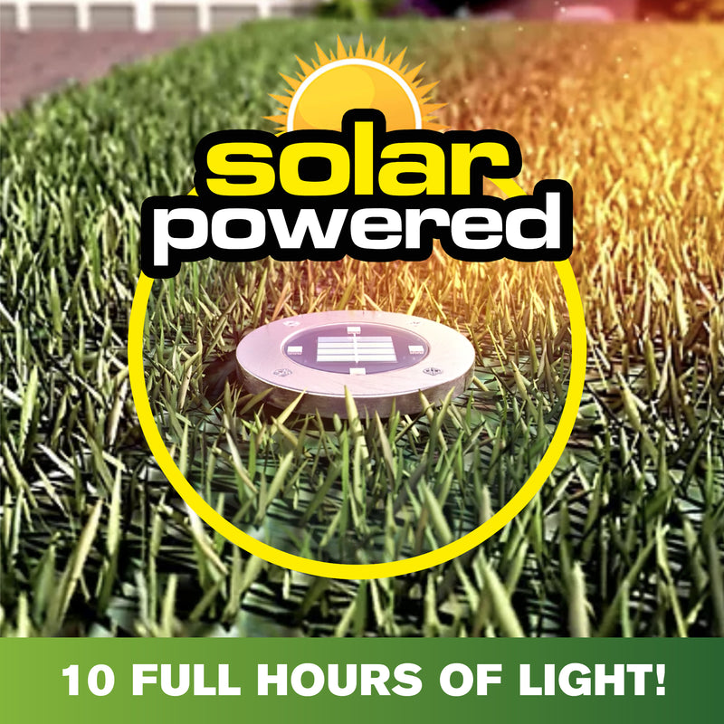 Bell + Howell Pathway & Landscape Disk Lights - 4 Pack