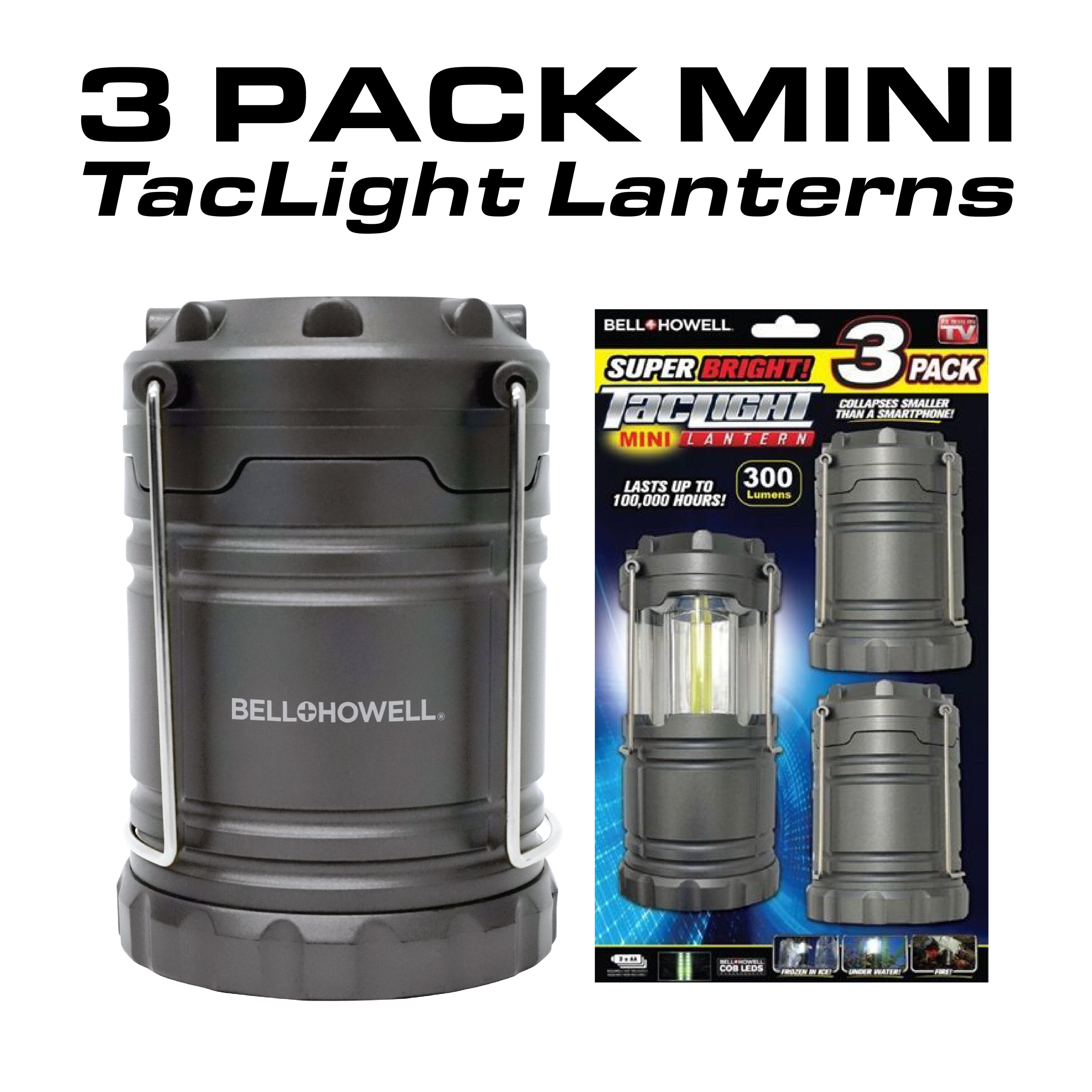 Bell + Howell TacLight Lantern Mini - 3 Pack Multipack